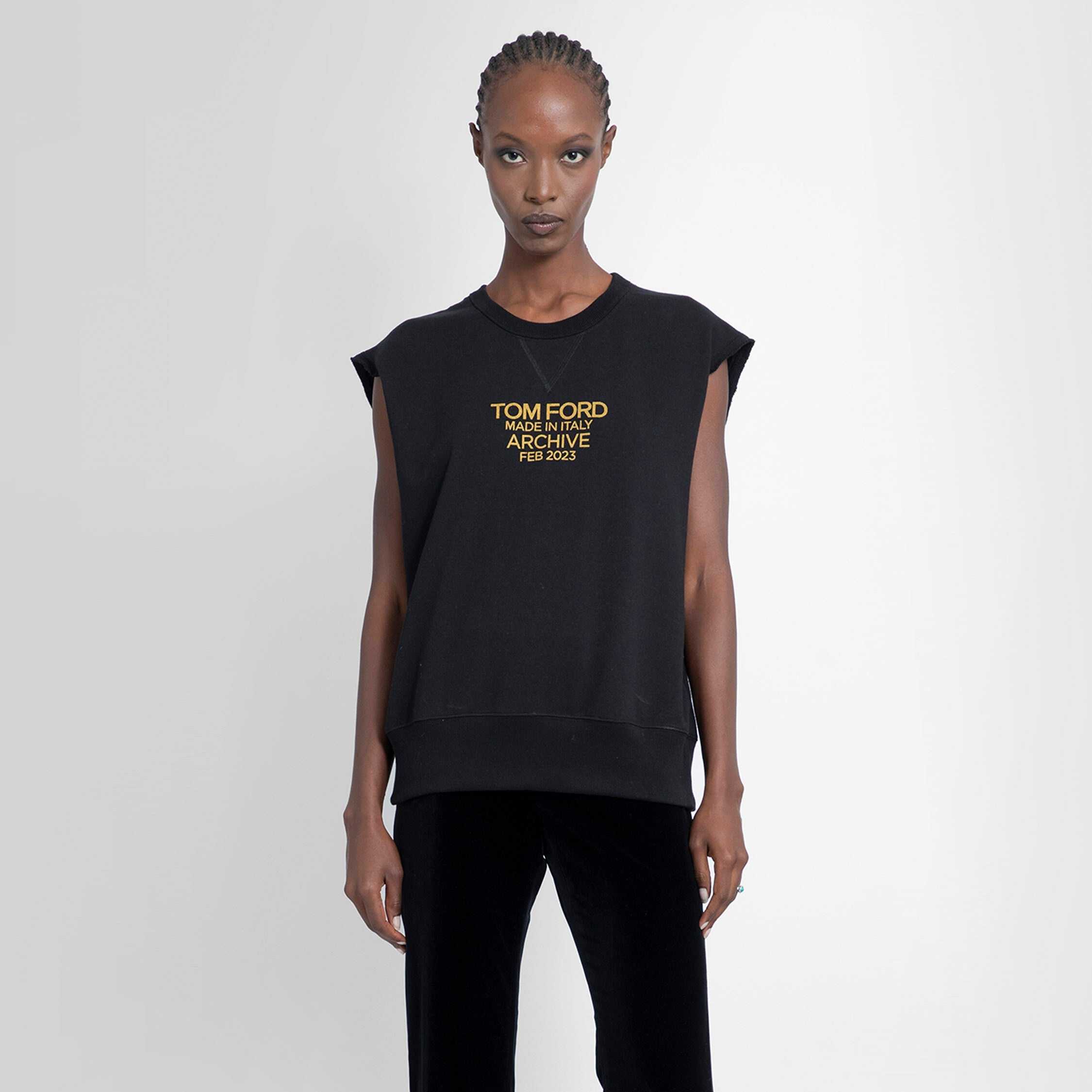 TOM FORD WOMAN BLACK SWEATSHIRTS - 5