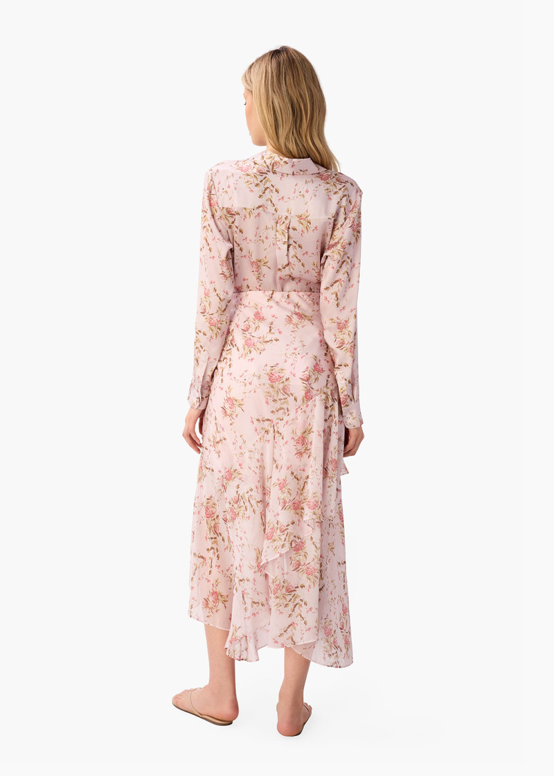 CROSBY SILK BLOUSE PAINTED PETALS 4