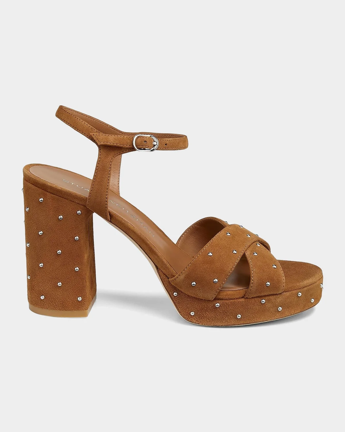 90mm Dayna Sostud Suede Platform Sandals - 1