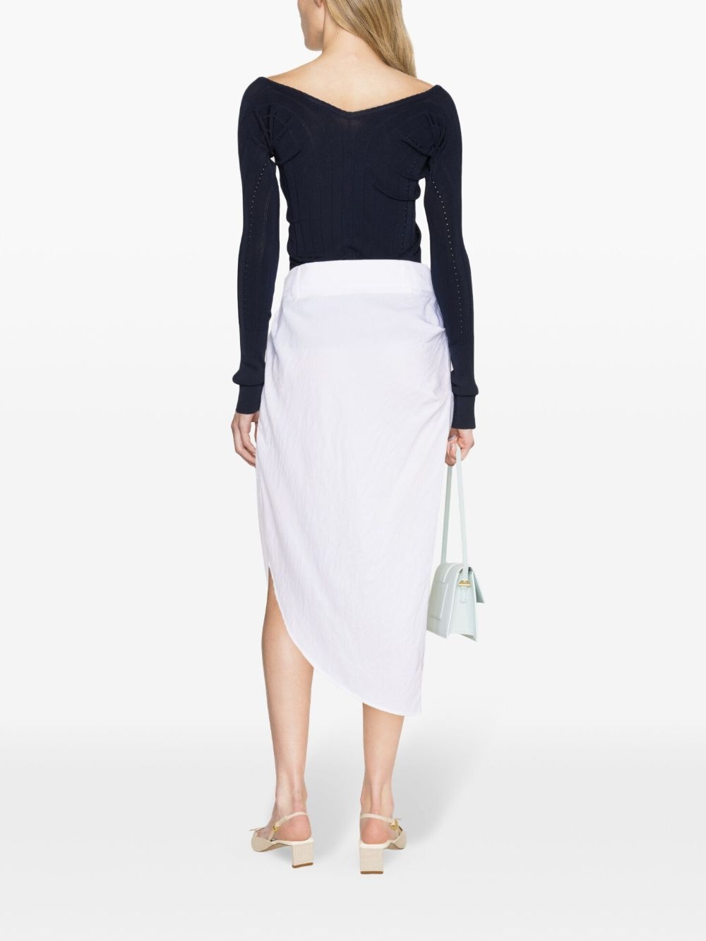 La Jupe asymmetric midi skirt - 3
