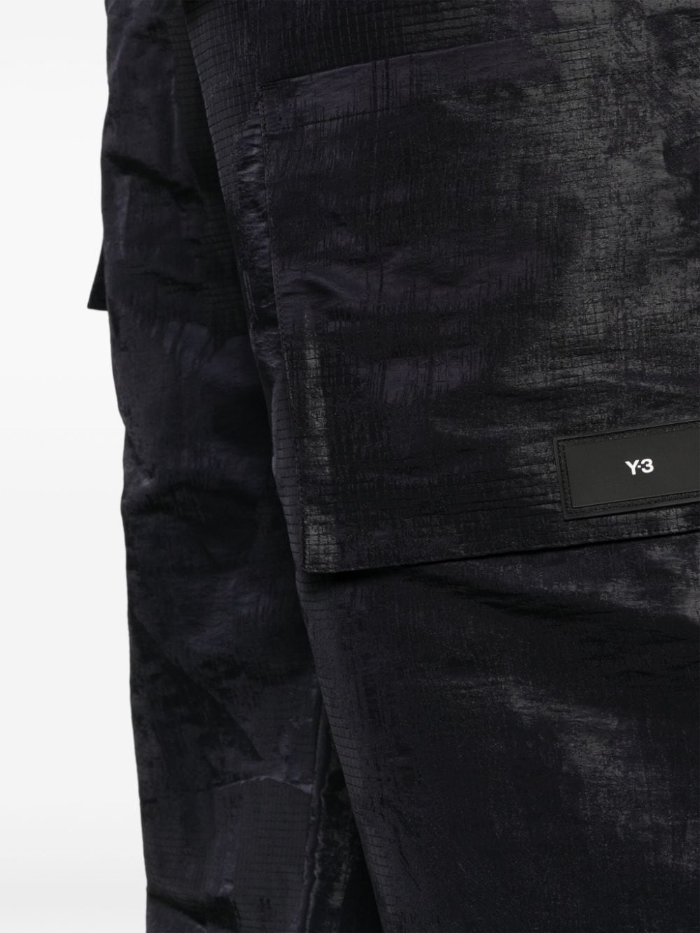 jacquard ripstop cargo trousers - 5
