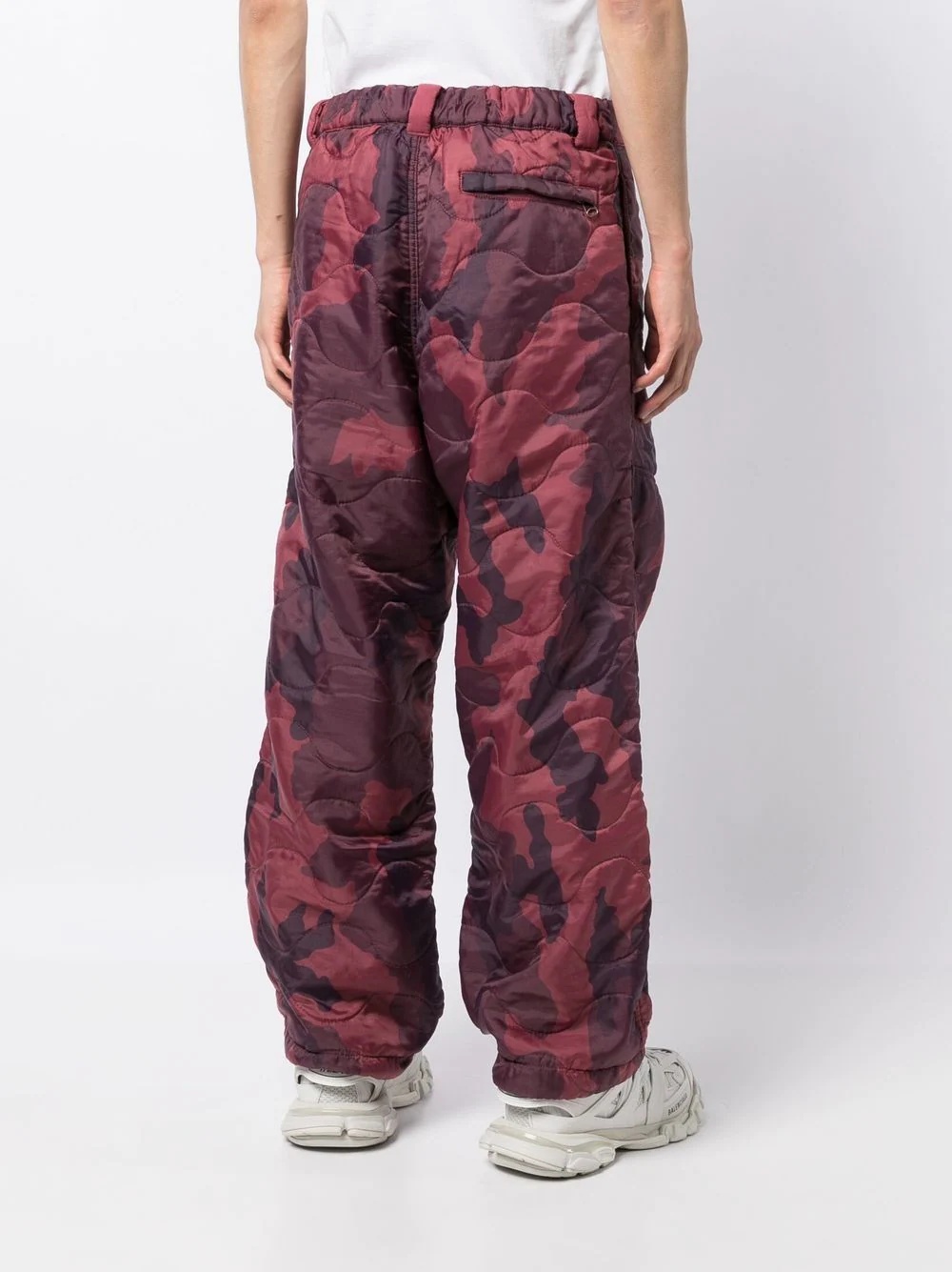 quilted camouflage-print trousers - 4
