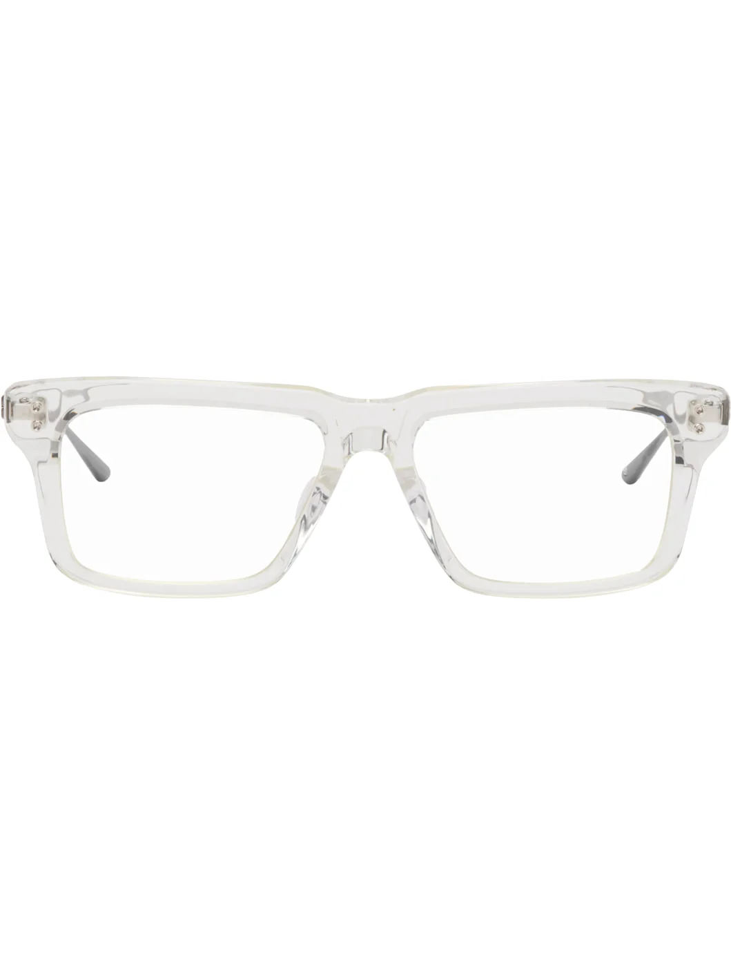 Transparent & Gunmetal Lataro Glasses - 1