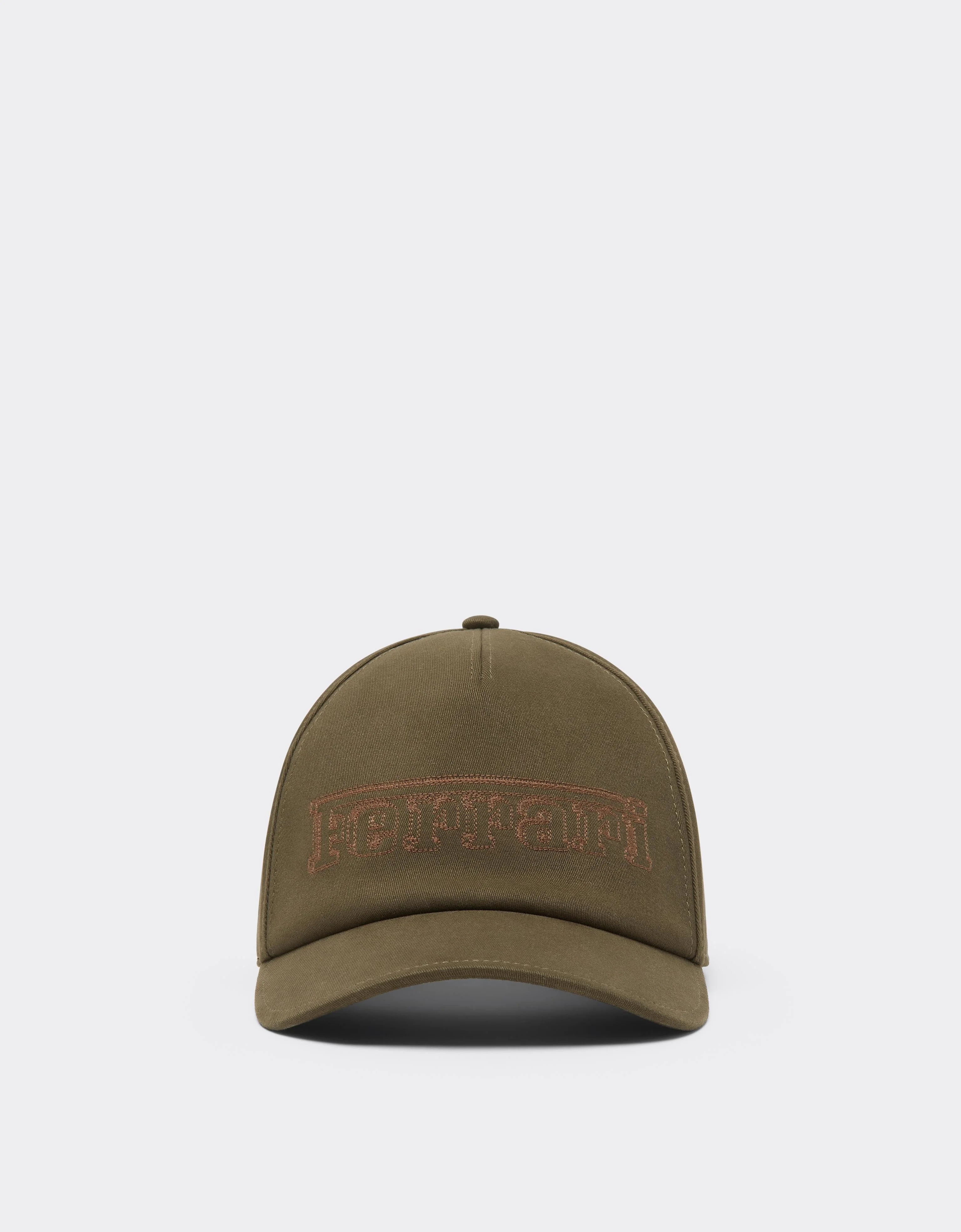 Cotton Drill Baseball Cap with Ferrari Embroidery - 1