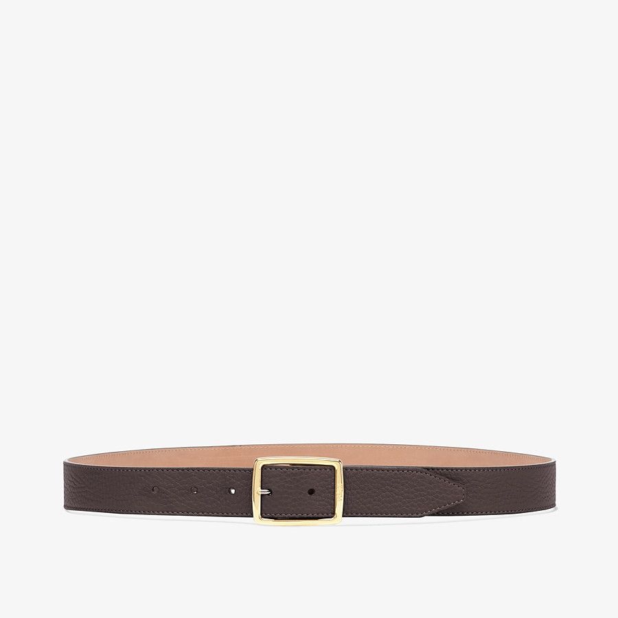 Brown leather belt - 1