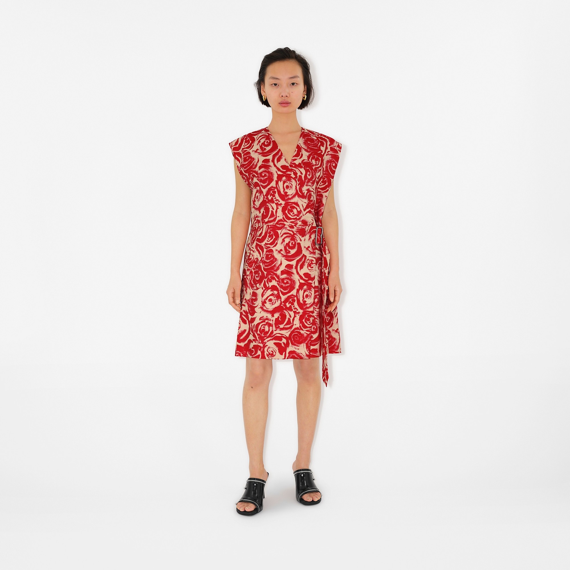 Rose Cotton Blend Dress - 2