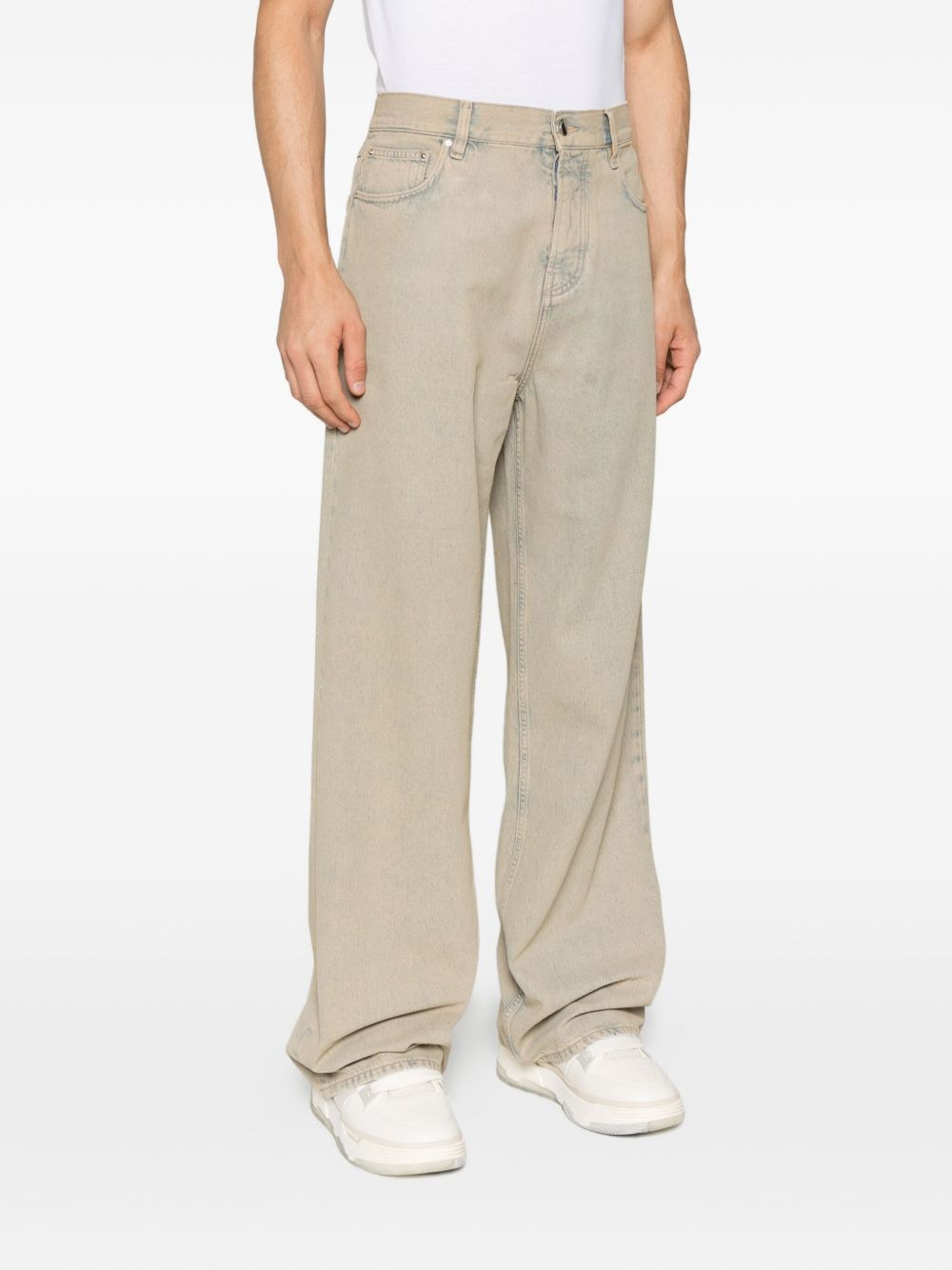 faded denim jeans - 3