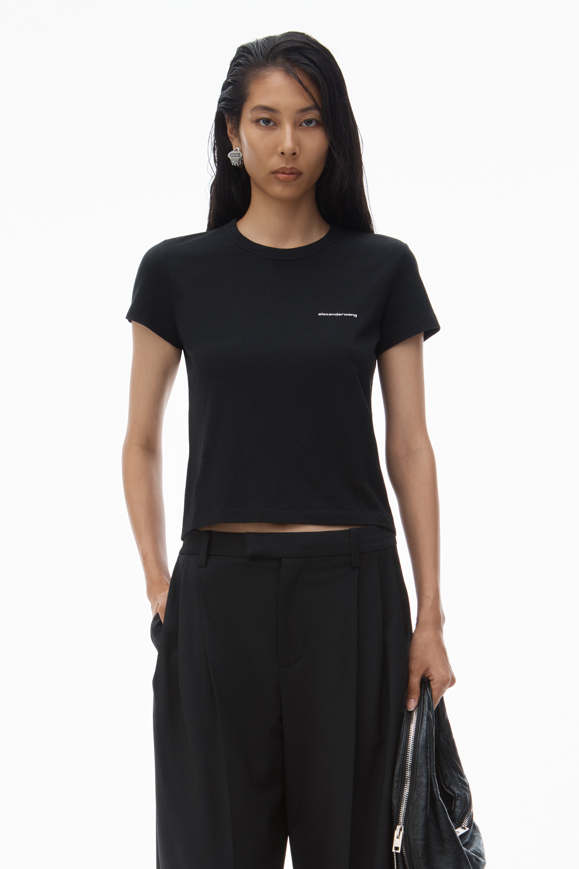 Logo-Print Shrunken Jersey Tee - 2