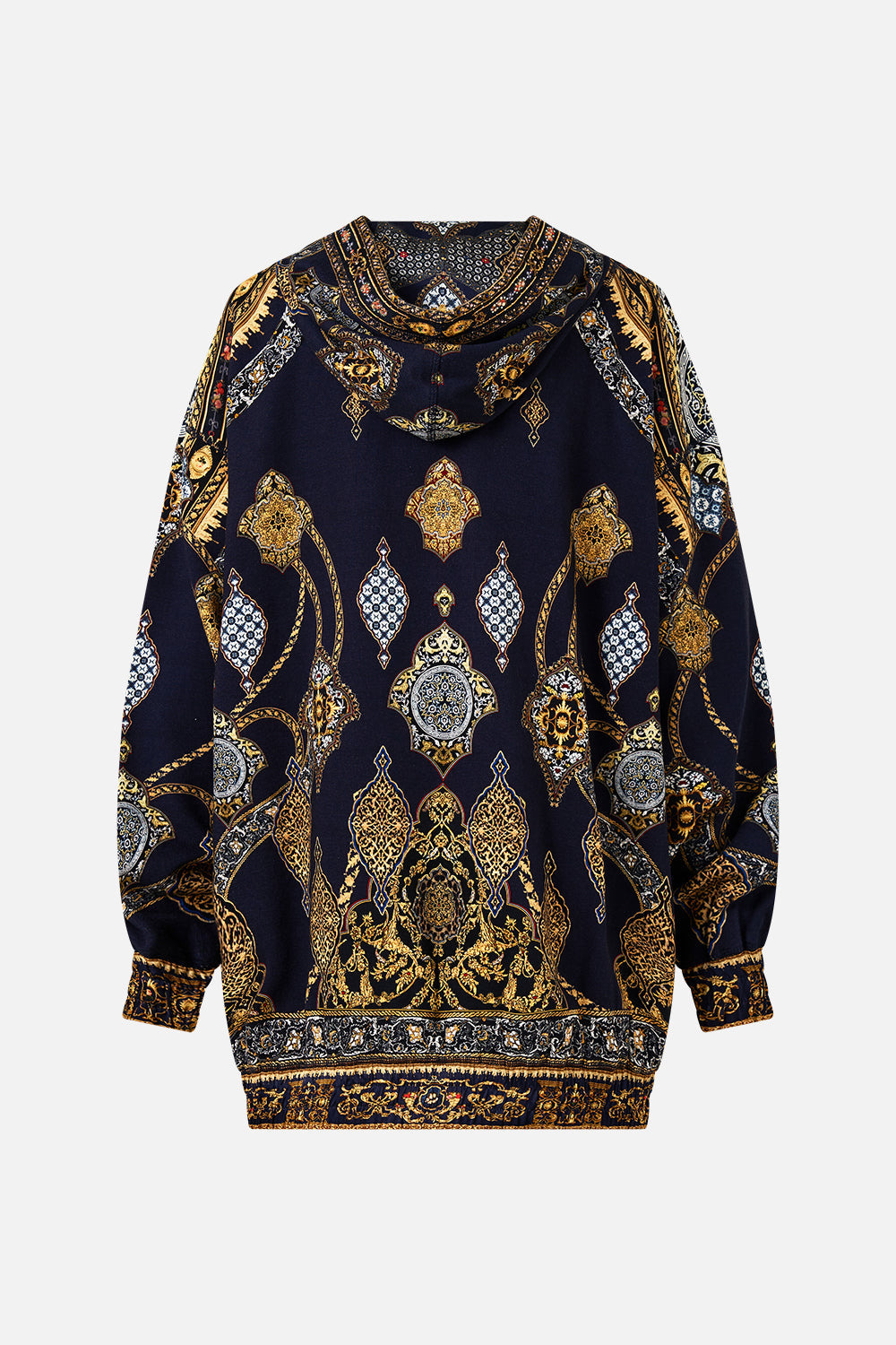 SILK BAND OVERSIZED HOODIE WITH POCKETS - 8