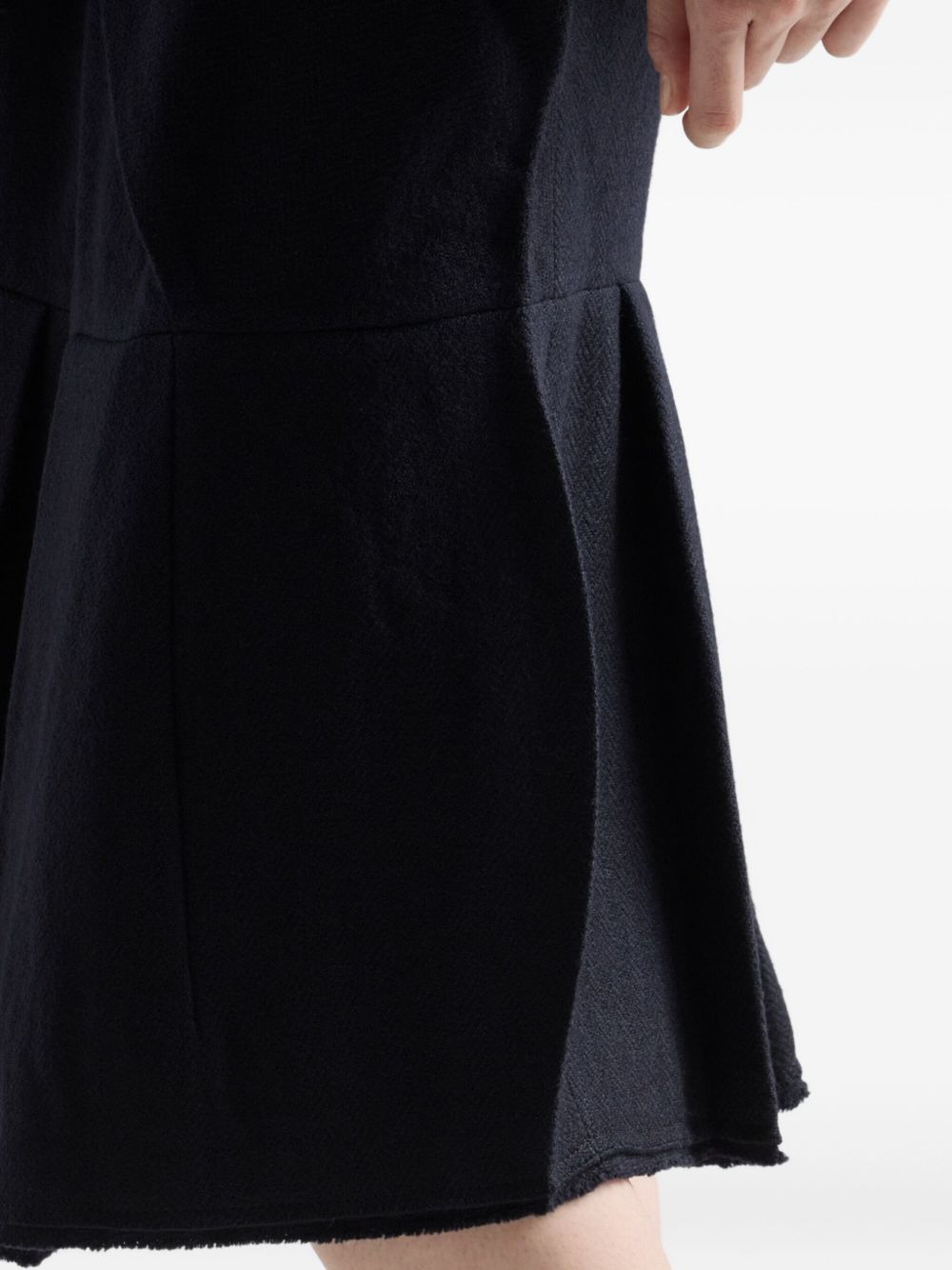 bow-detail pleated midi skirt - 5