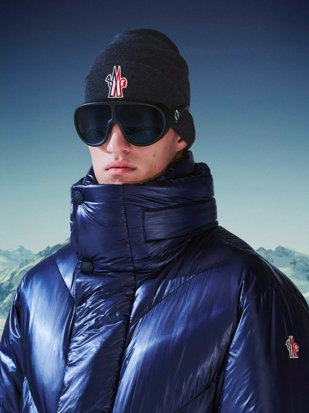 MONCLER GRENOBLE Pure Wool Beanie Navy - 2