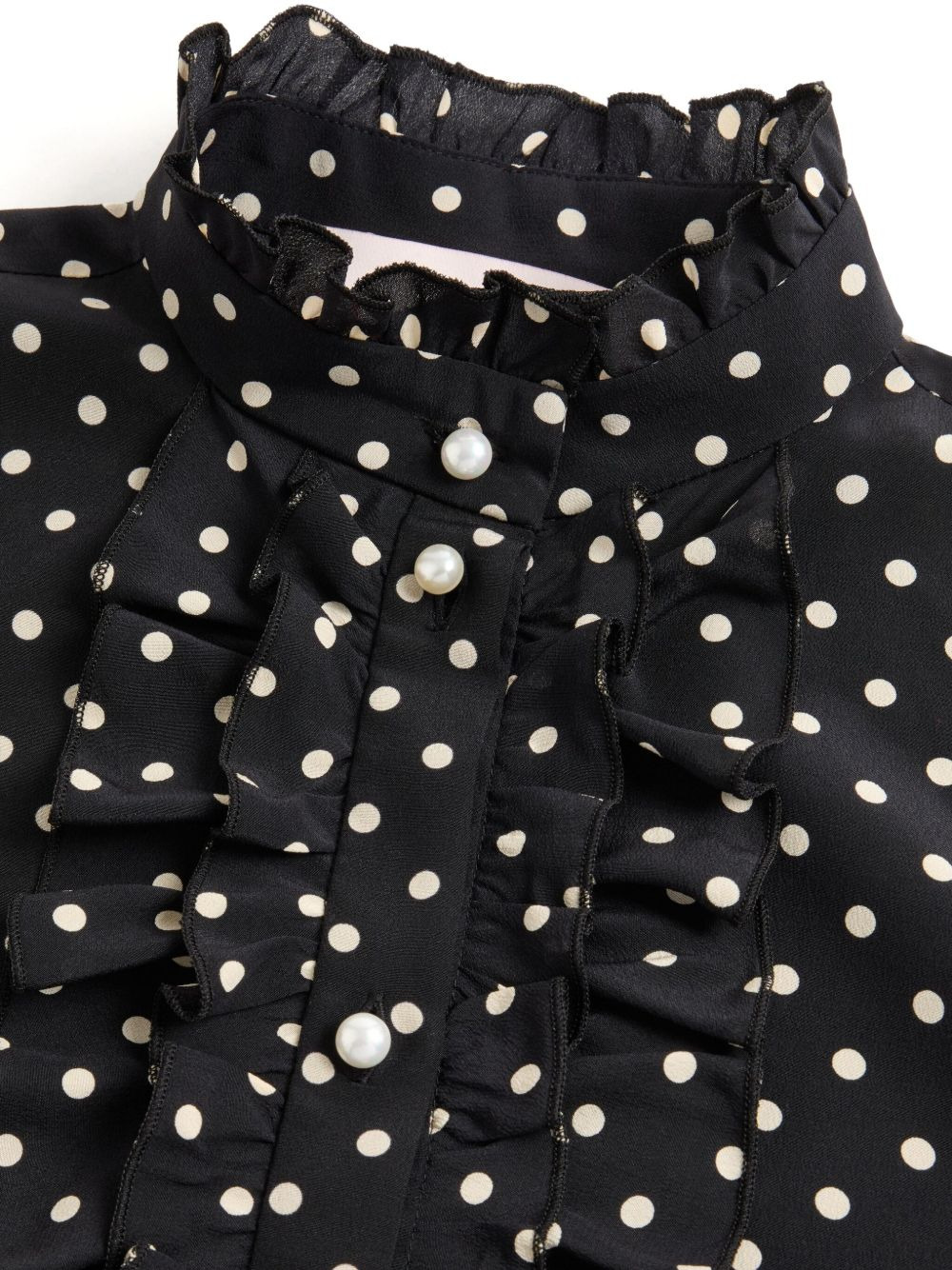 polka-dot print shirt - 6
