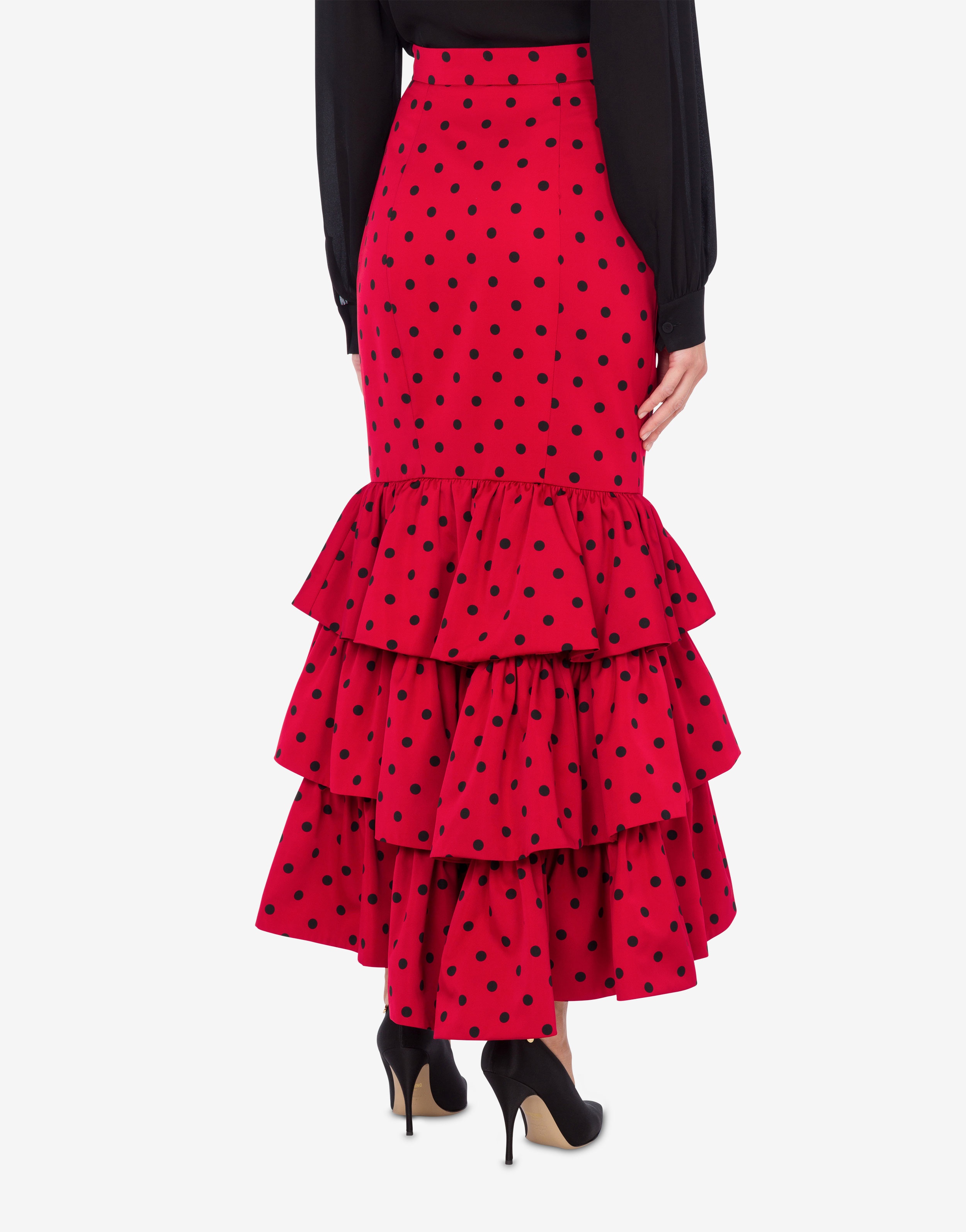 ALLOVER POLKA DOTS TAFFETA SKIRT - 3