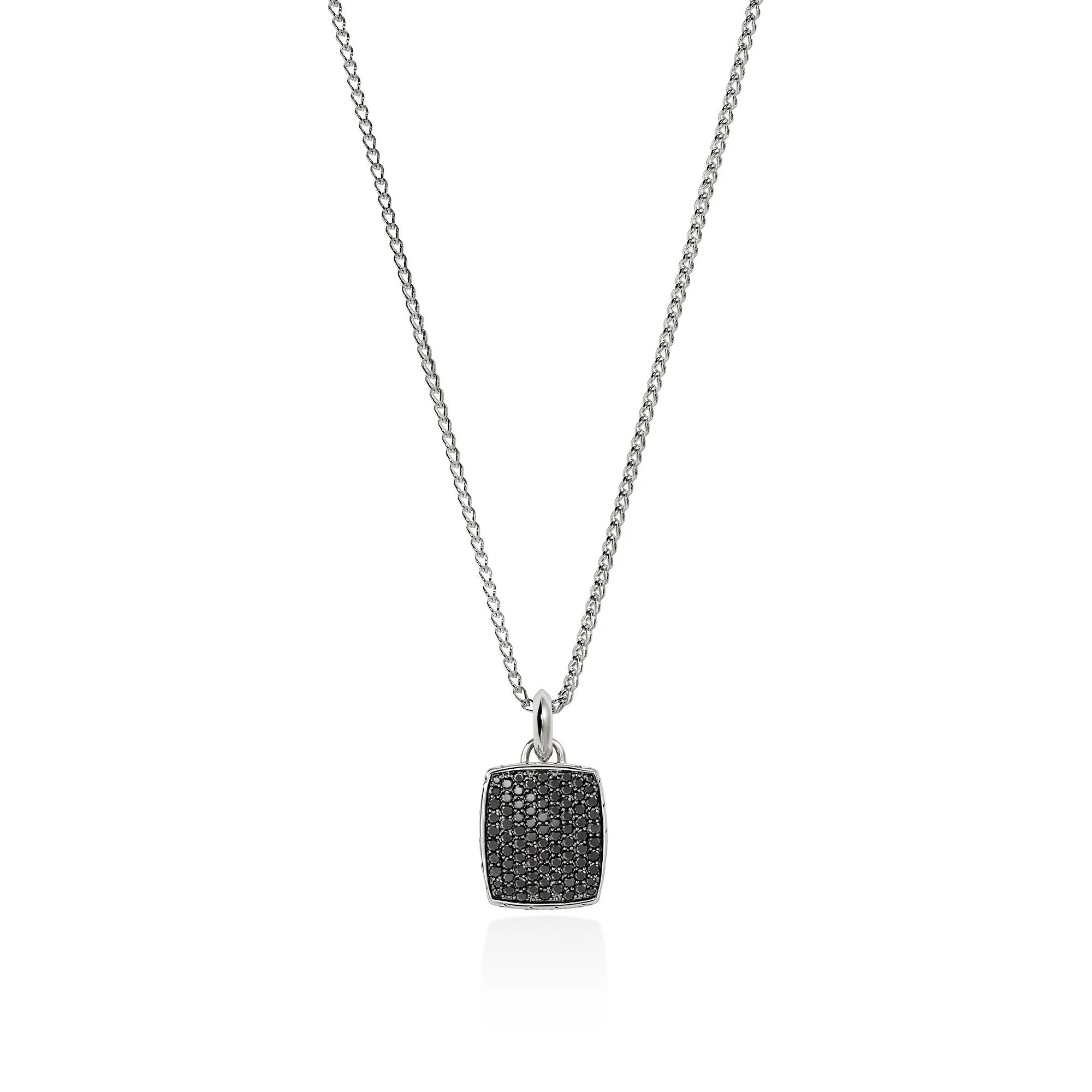 Tag Necklace, Sterling Silver, Gemstones - 1