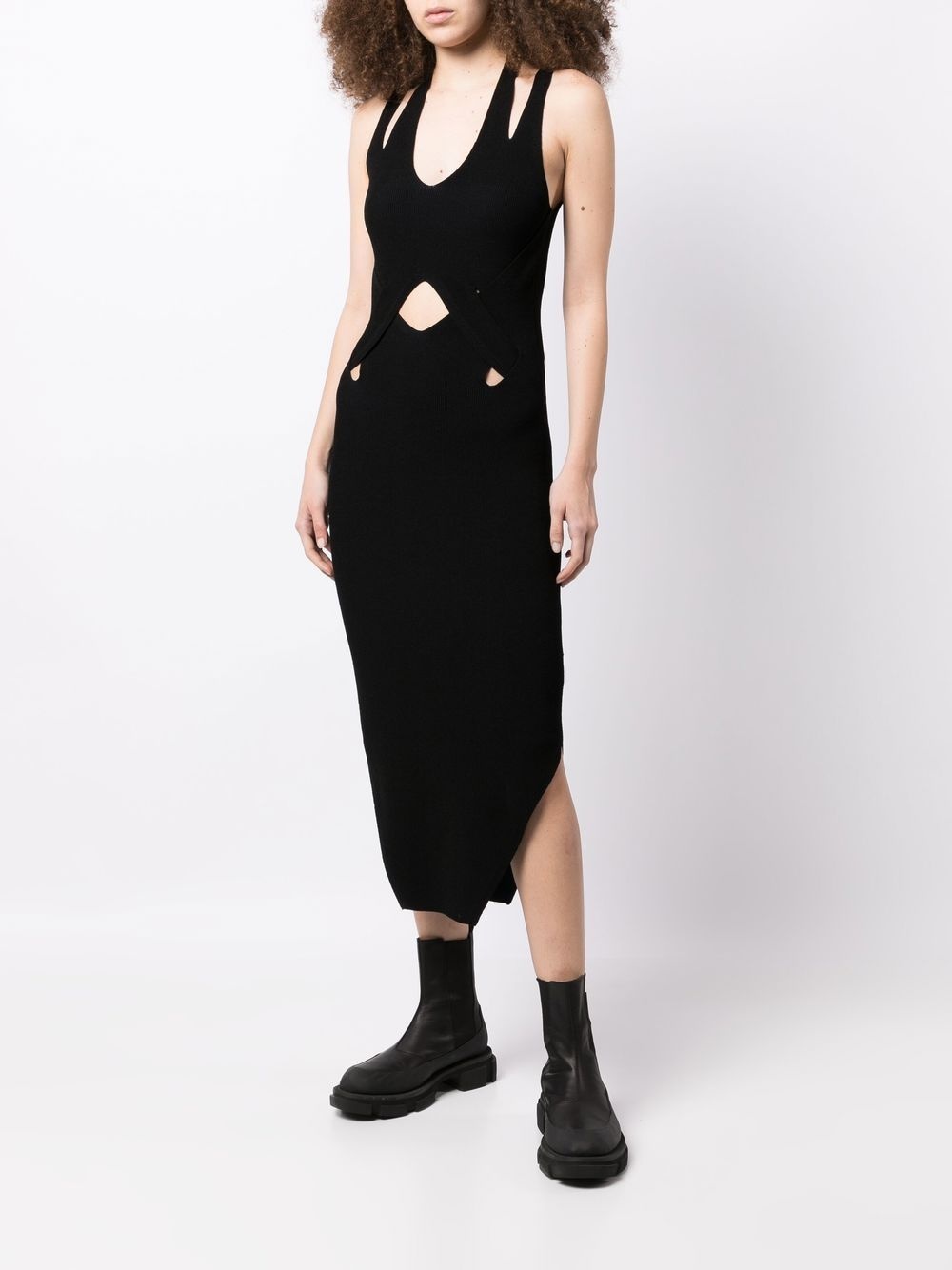 cut-out detail midi dress - 2