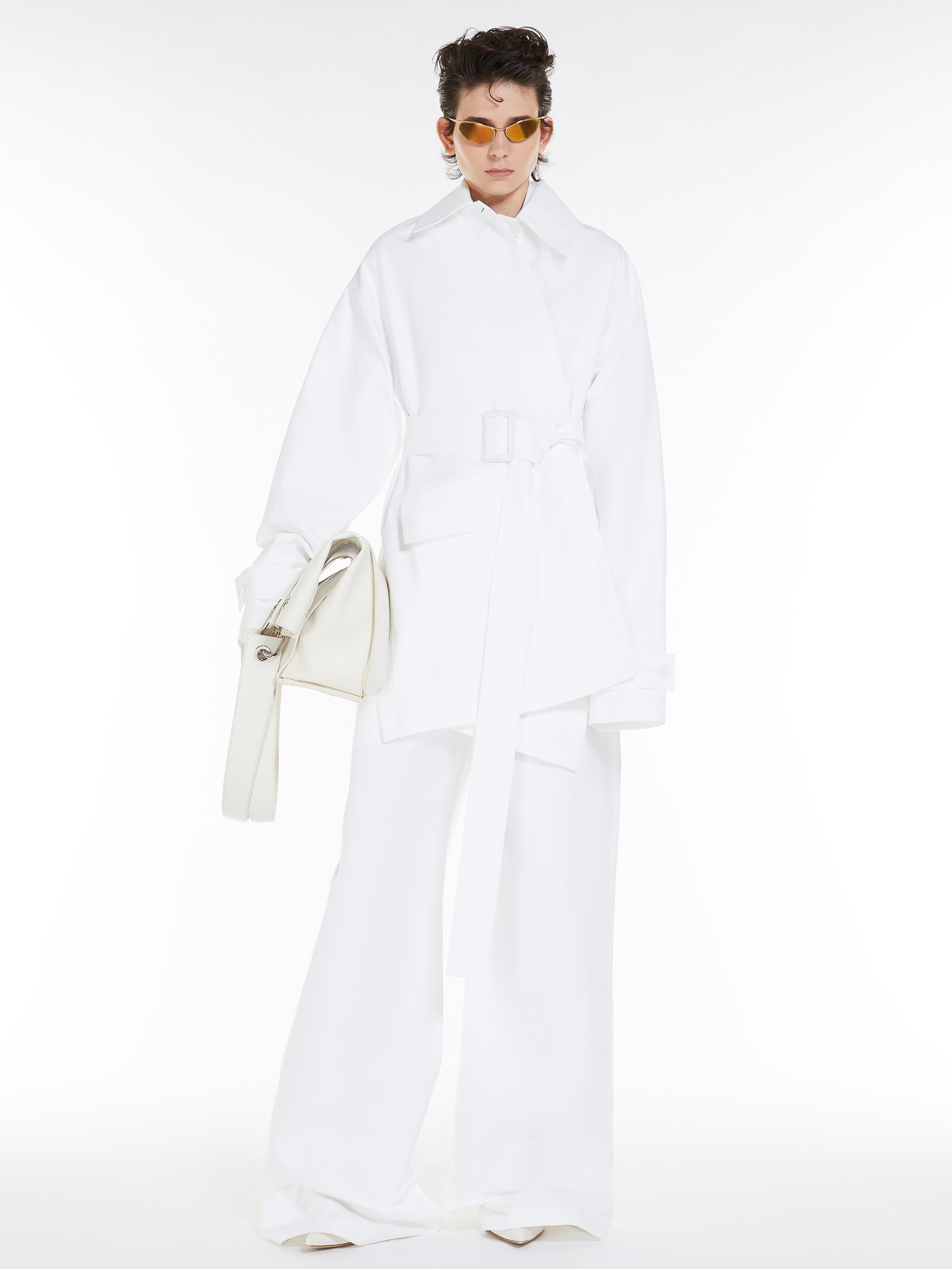 FEBO Oversized bonded cotton trousers - 2
