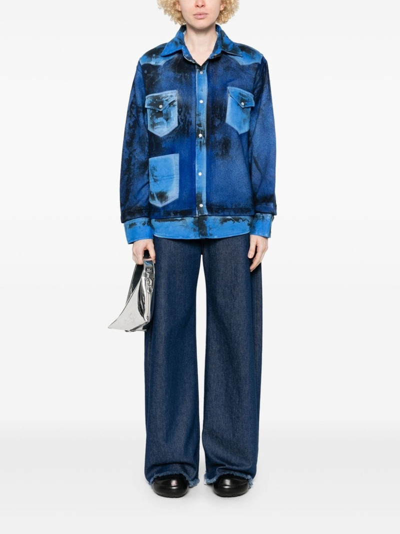 Avant Toi abstract-print overshirt outlook