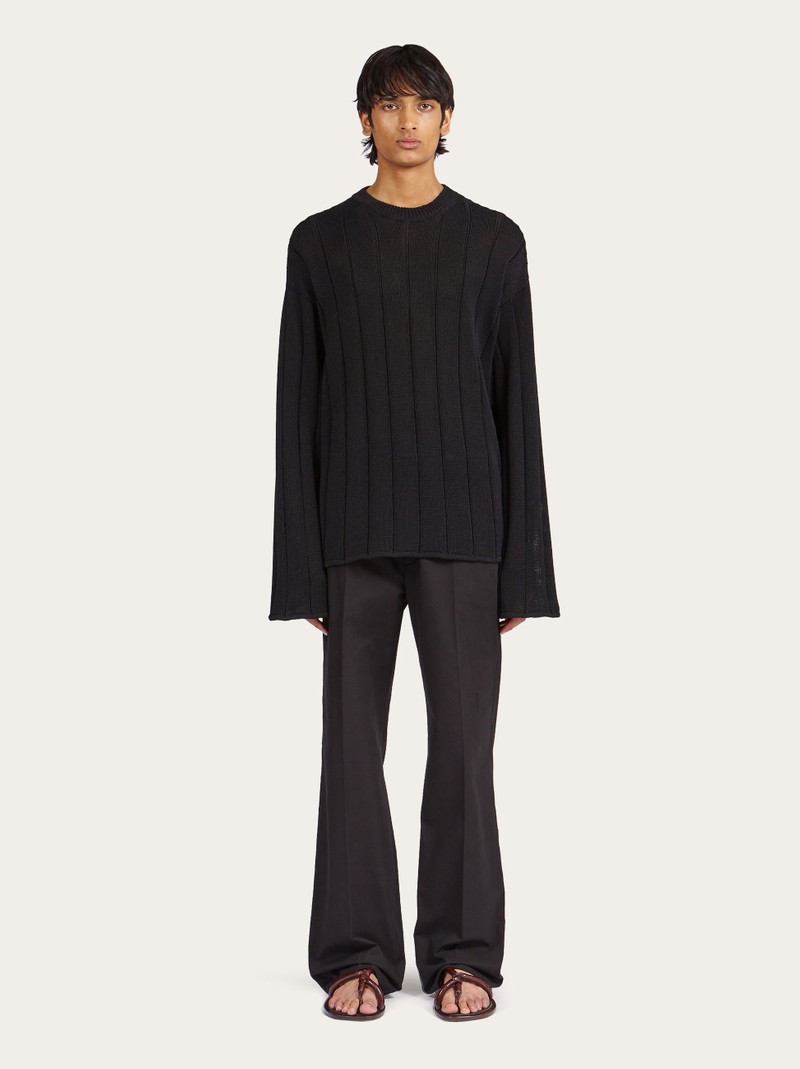 Flared chino trouser 6