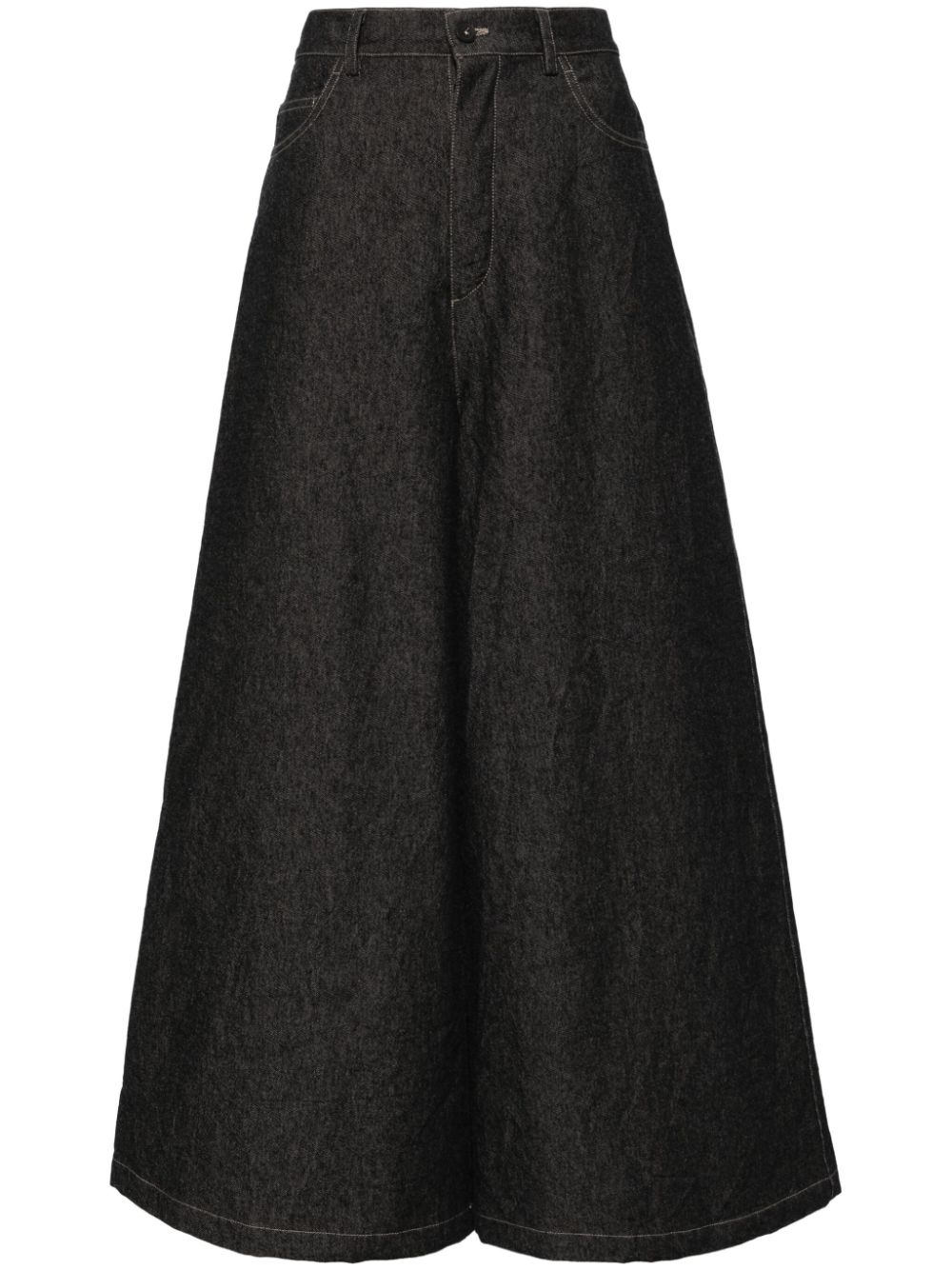 Wide-leg 5 pocket pants - 1