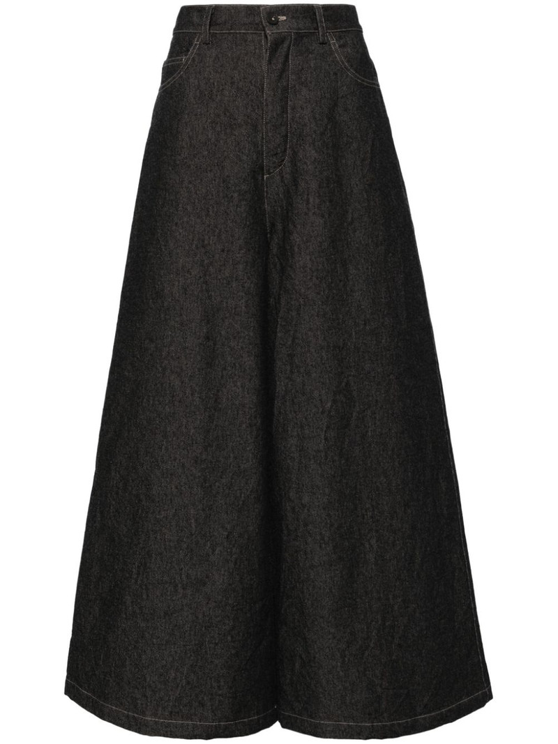 Wide-leg 5 pocket pants 1