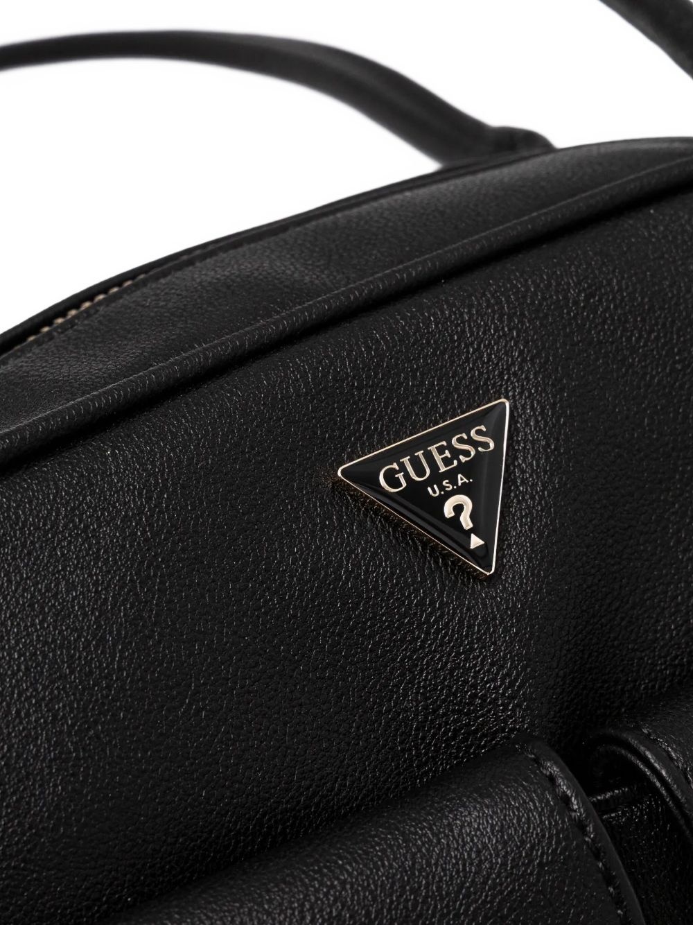 dual-pocket faux-leather shoulder bag - 3