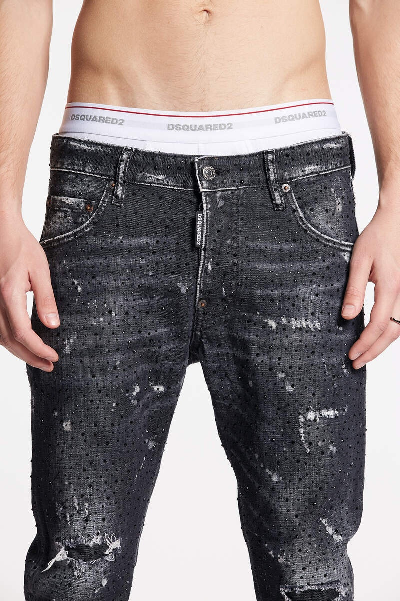 블랙 GALAXY WASH SKATER JEANS 3