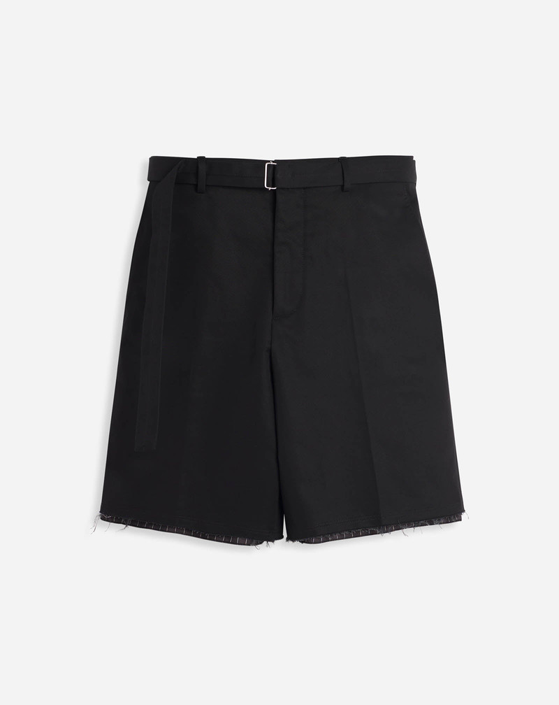 TAILORED SHORTS WITH RAW HEM DETAILS - 1