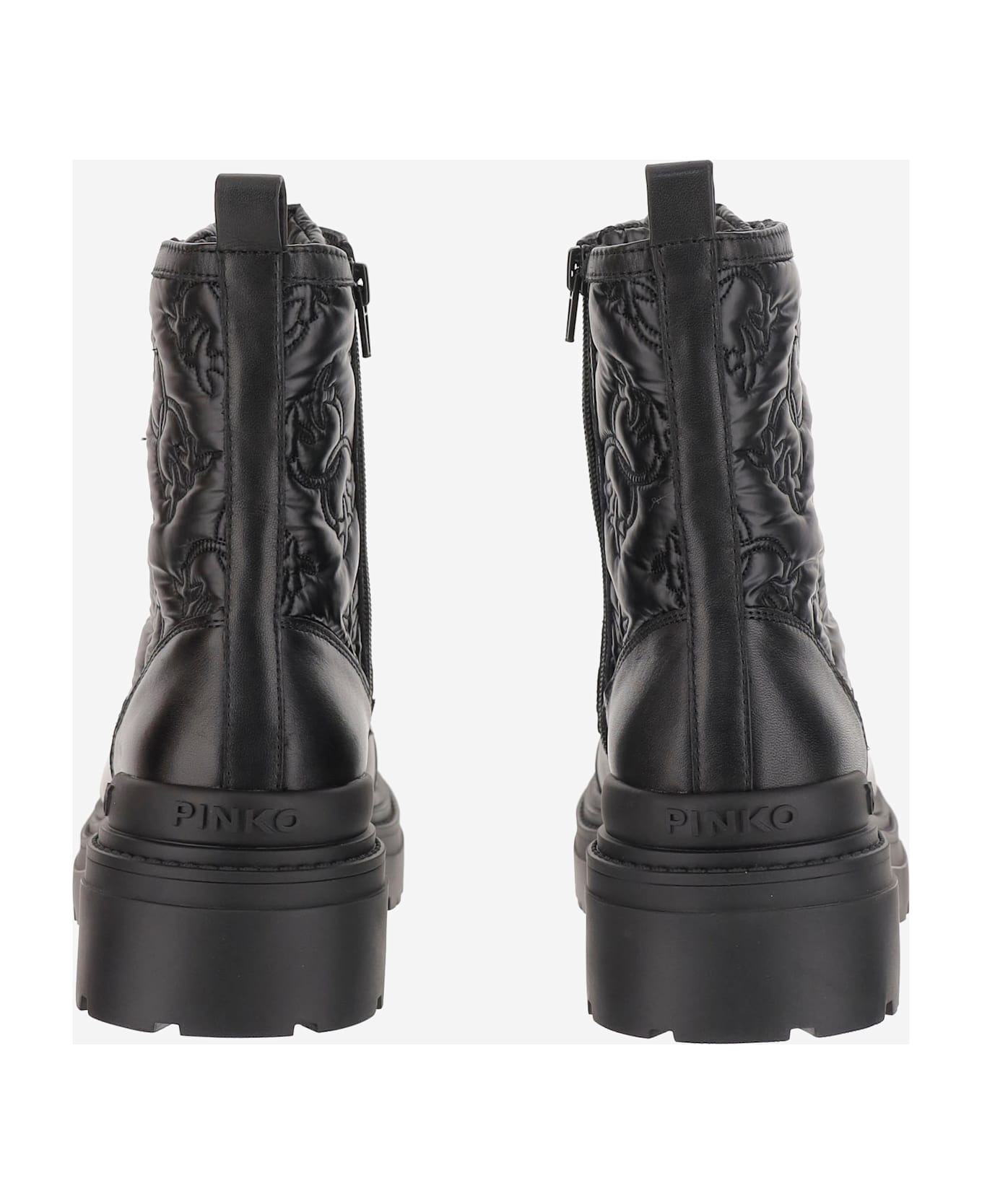 Quilted Leather Ankle Boots - 3
