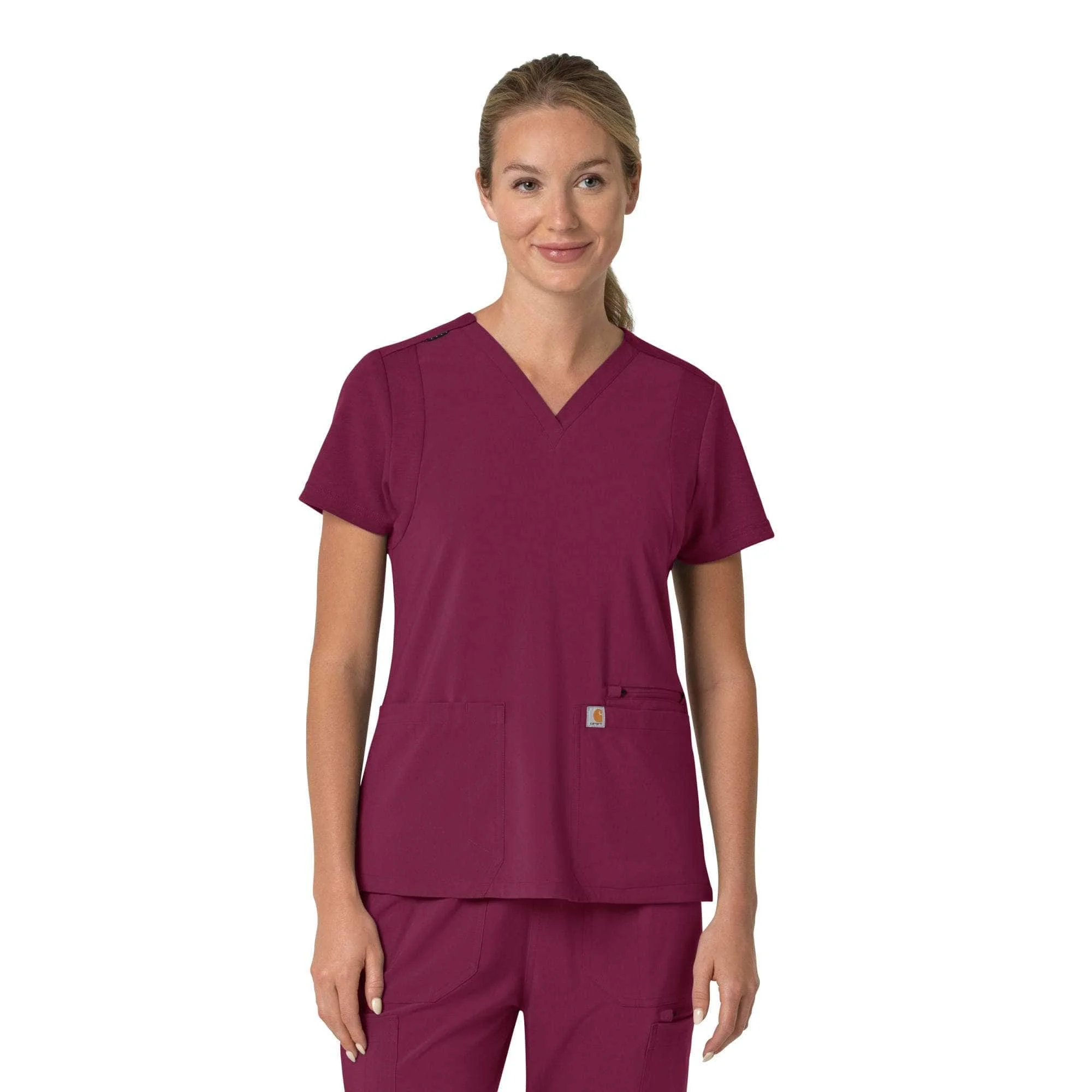 Women's Force Cross-Flex Flex Panel V-Neck Scrub Top - 1