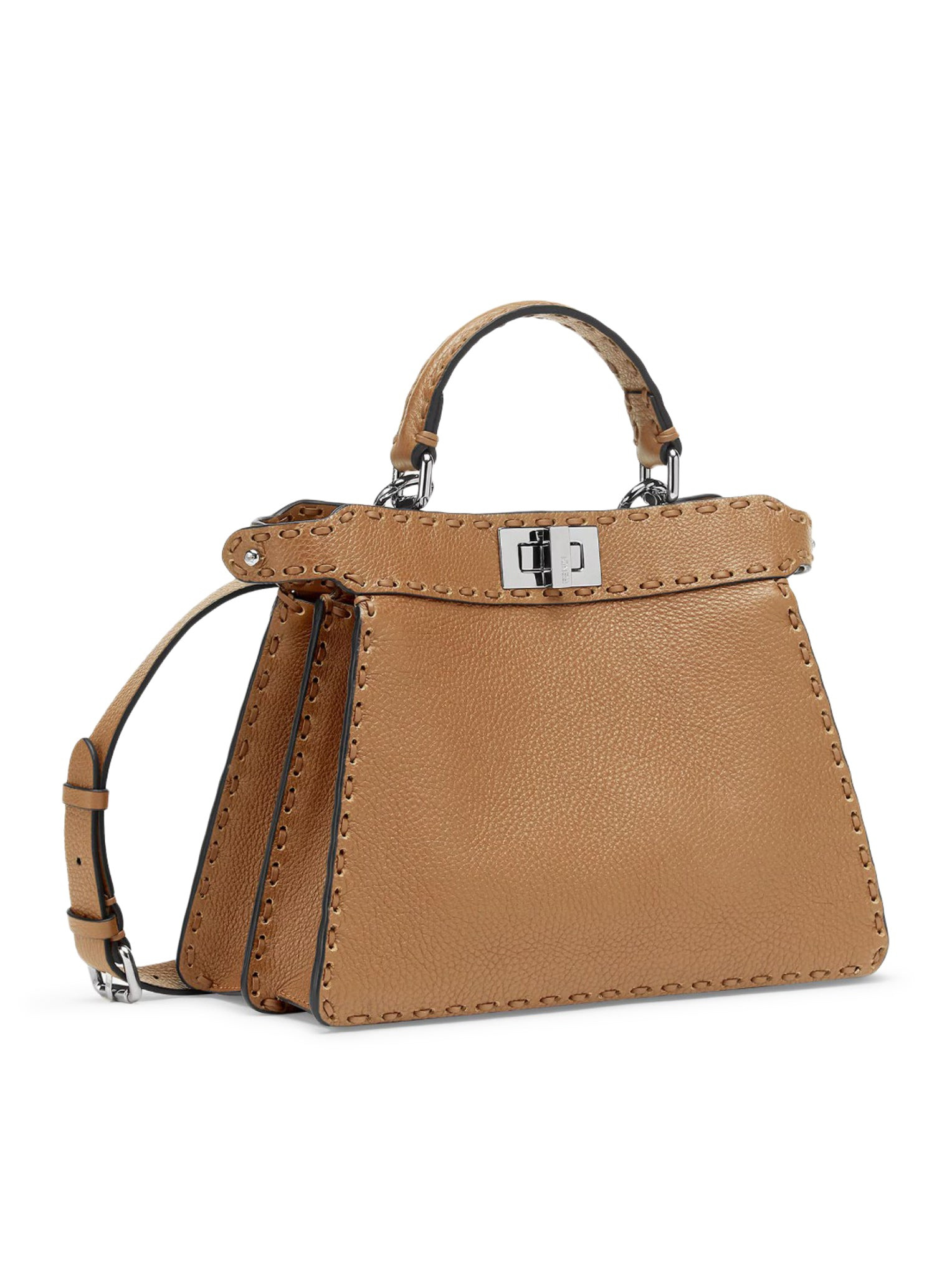PEEKABOO ISEEU SMALL SADDLERY BAG CAPPUCCINO COLOR - 2