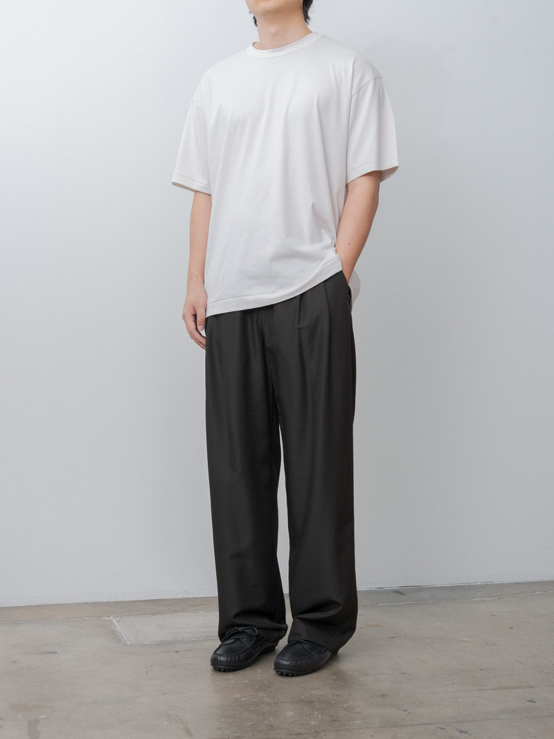 ssstein Wool Silk Wide Easy Trousers - Dark Charcoal outlook