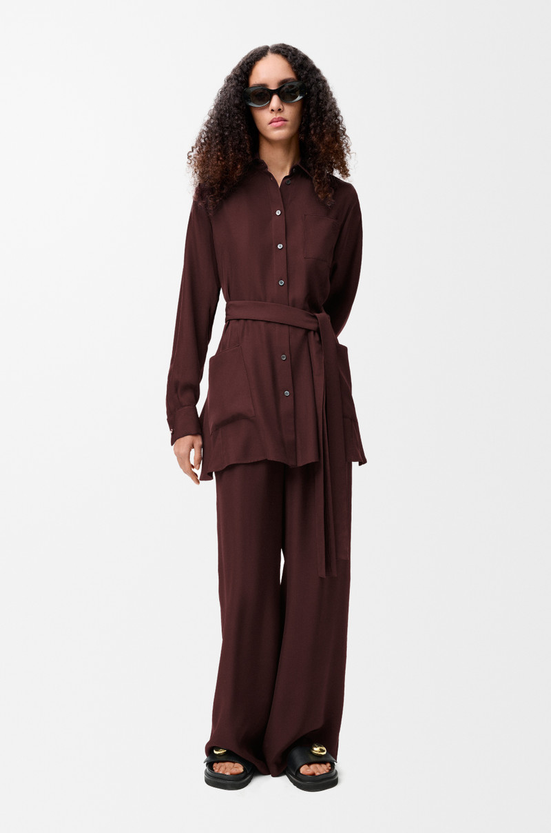 Loewe Belted blouse in silk outlook
