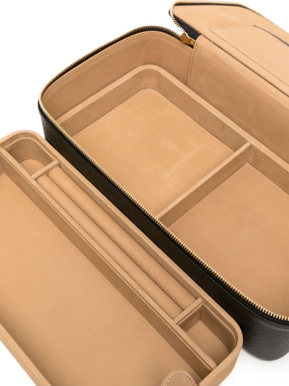 Panama leather jewellery travel case - 4