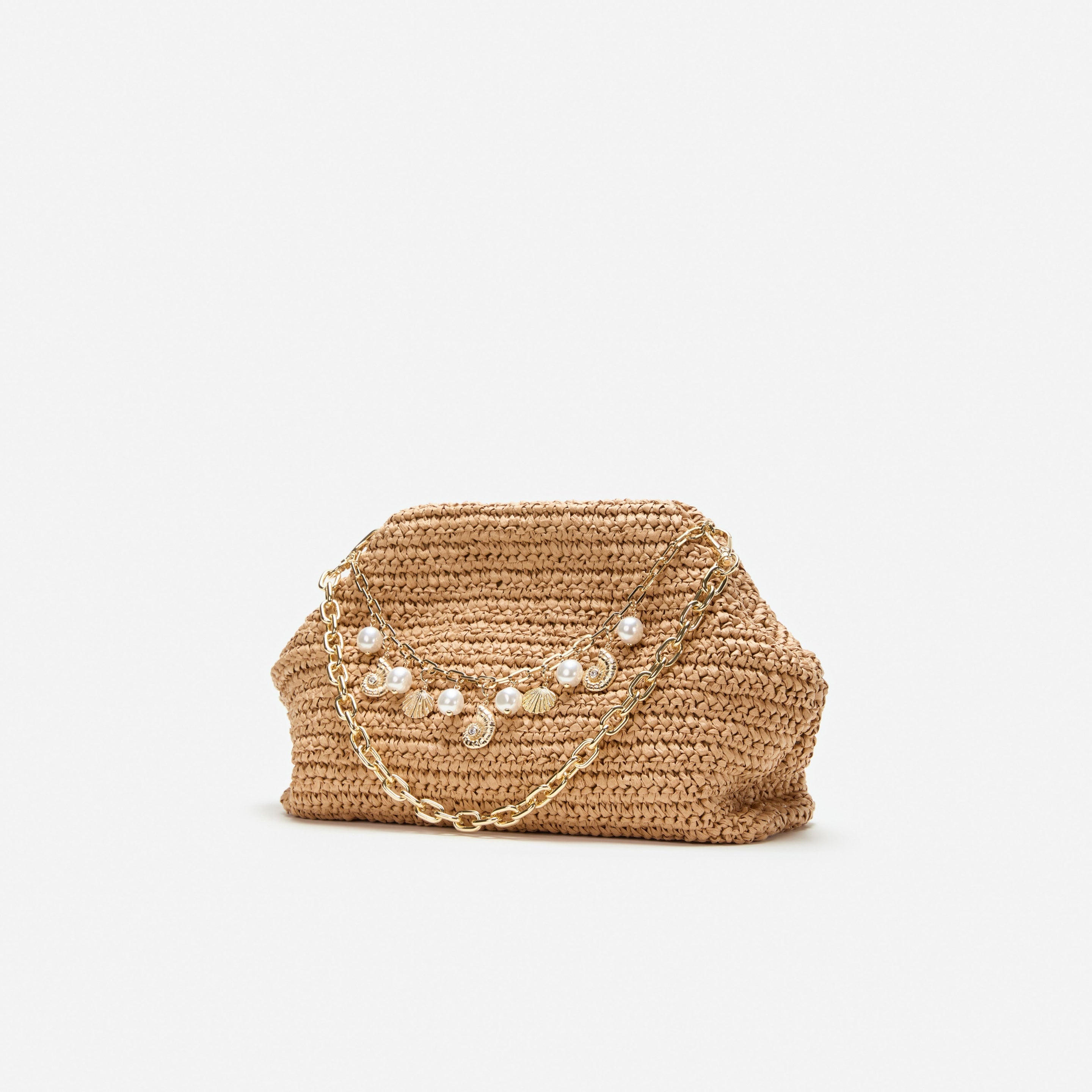 Raffia Charm Shoulder Bag - 2