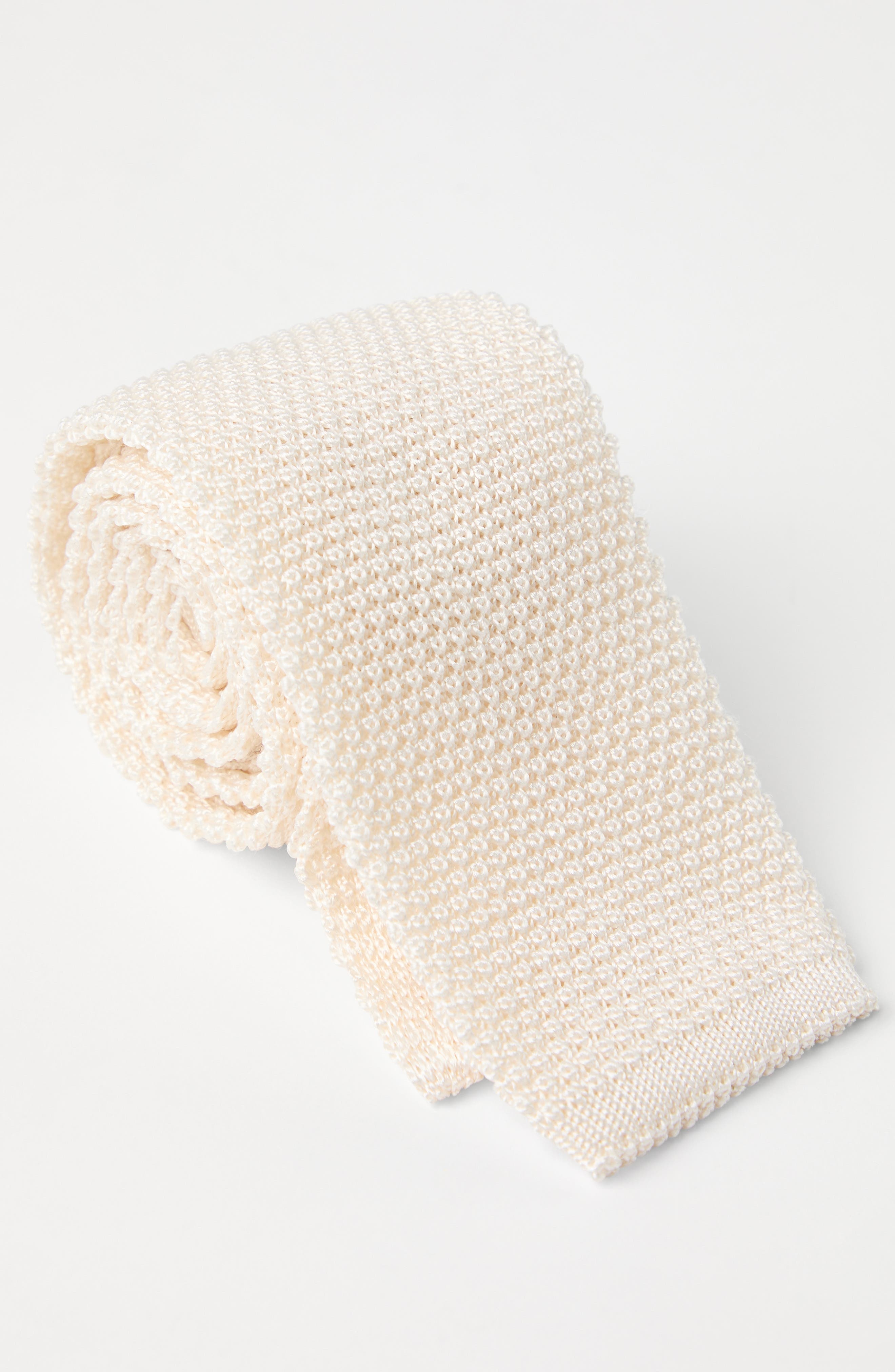 Brunello Cucinelli Knit necktie in White at Nordstrom - 3
