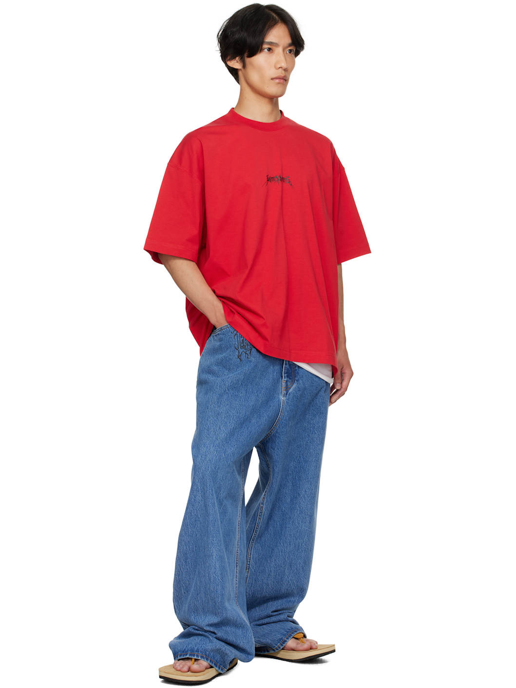Blue Cradle of Filth Baggy Jeans - 4