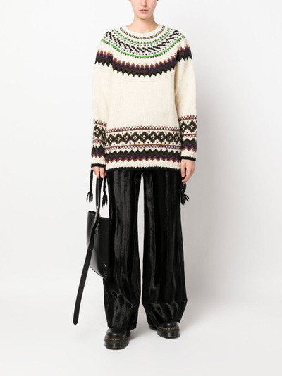 Junya Watanabe crew-neck knit jumper outlook