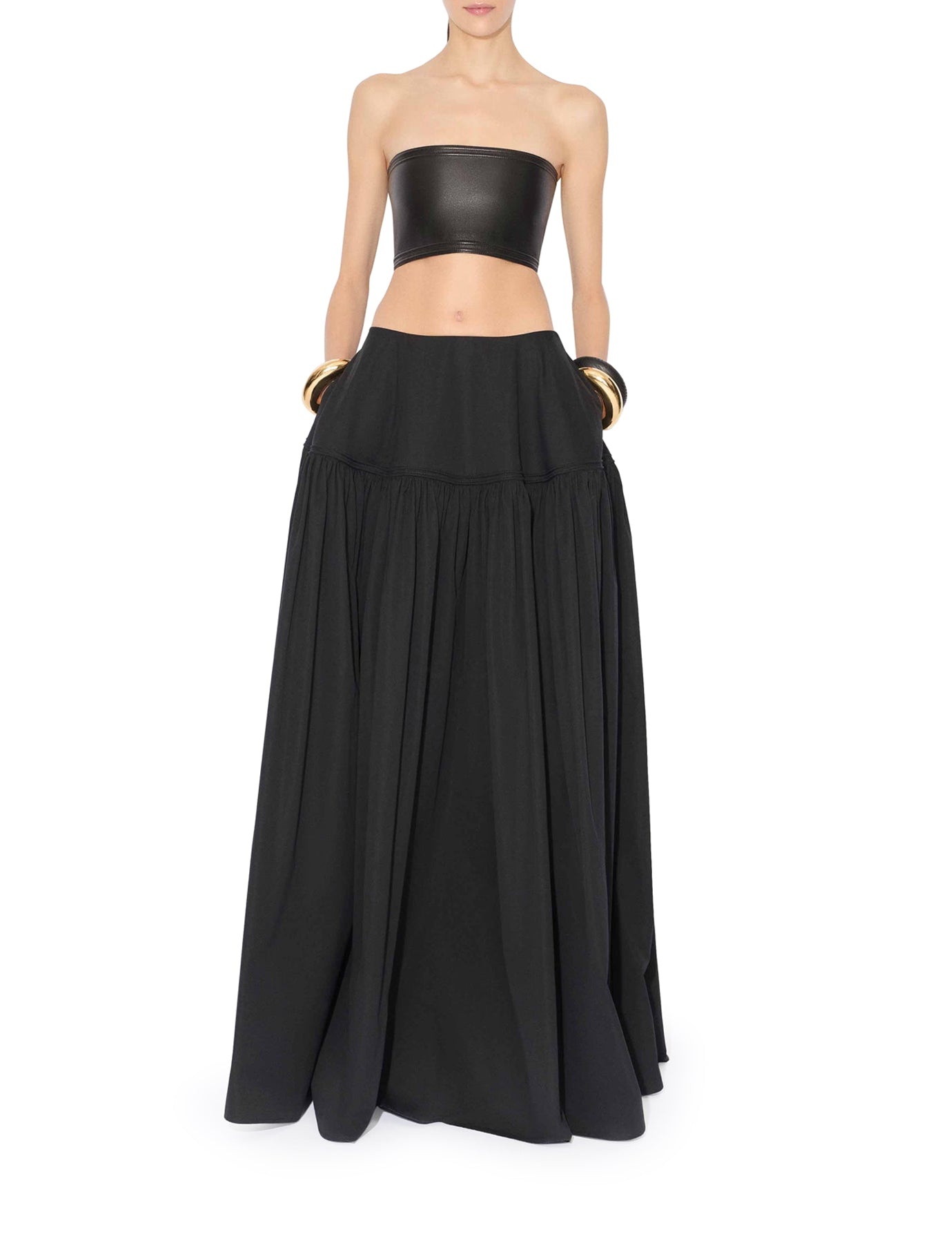 FULL VOLUME SKIRT IN COTTON POPLIN - 2