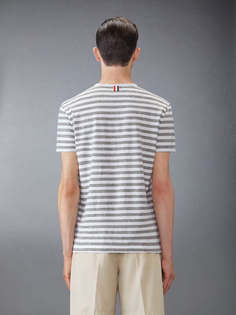 Thom Browne LINEN JERSEY RINGER TEE outlook