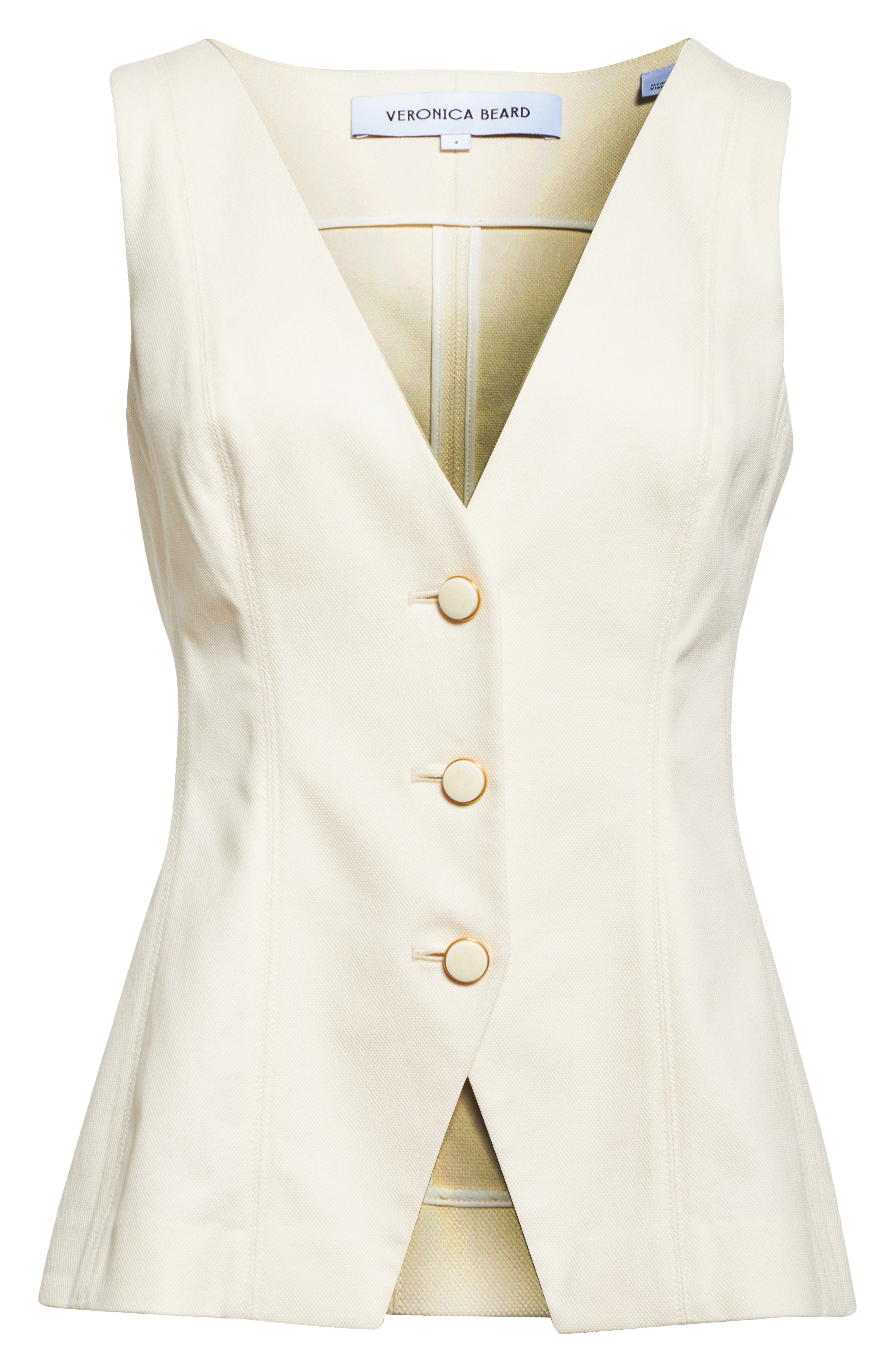 Veronica Beard Avalina Vest in Ecru at Nordstrom - 6