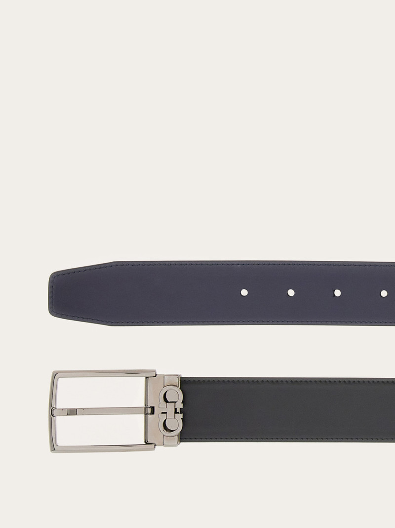 FERRAGAMO Reversible and adjustable Gancini belt outlook