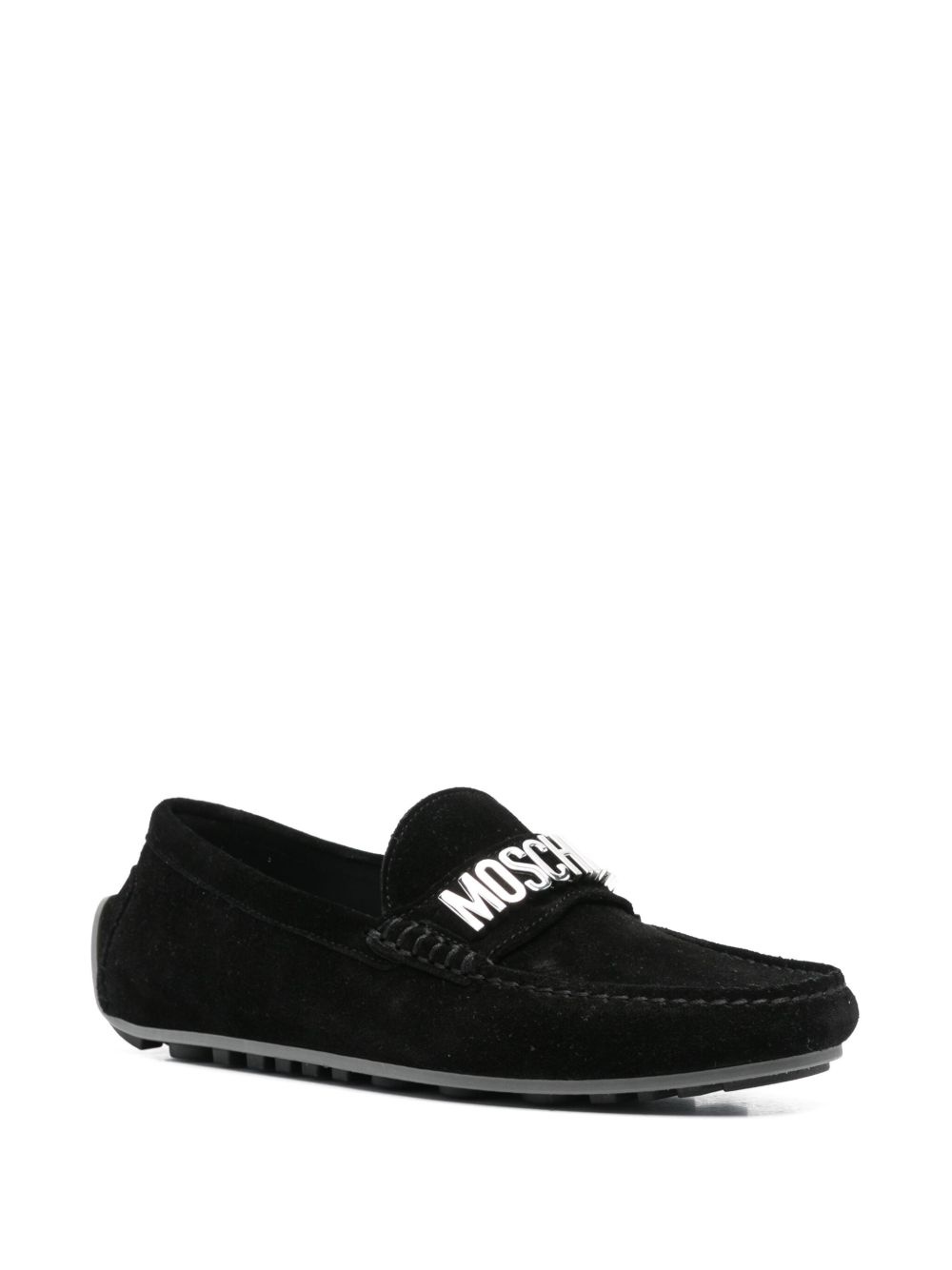 logo-plaque loafers - 2