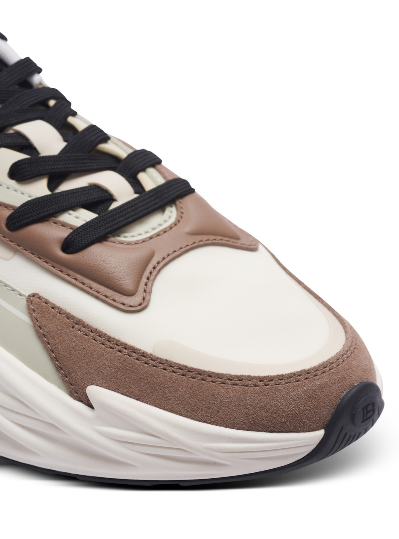 Run-Row leather and nylon sneakers 7