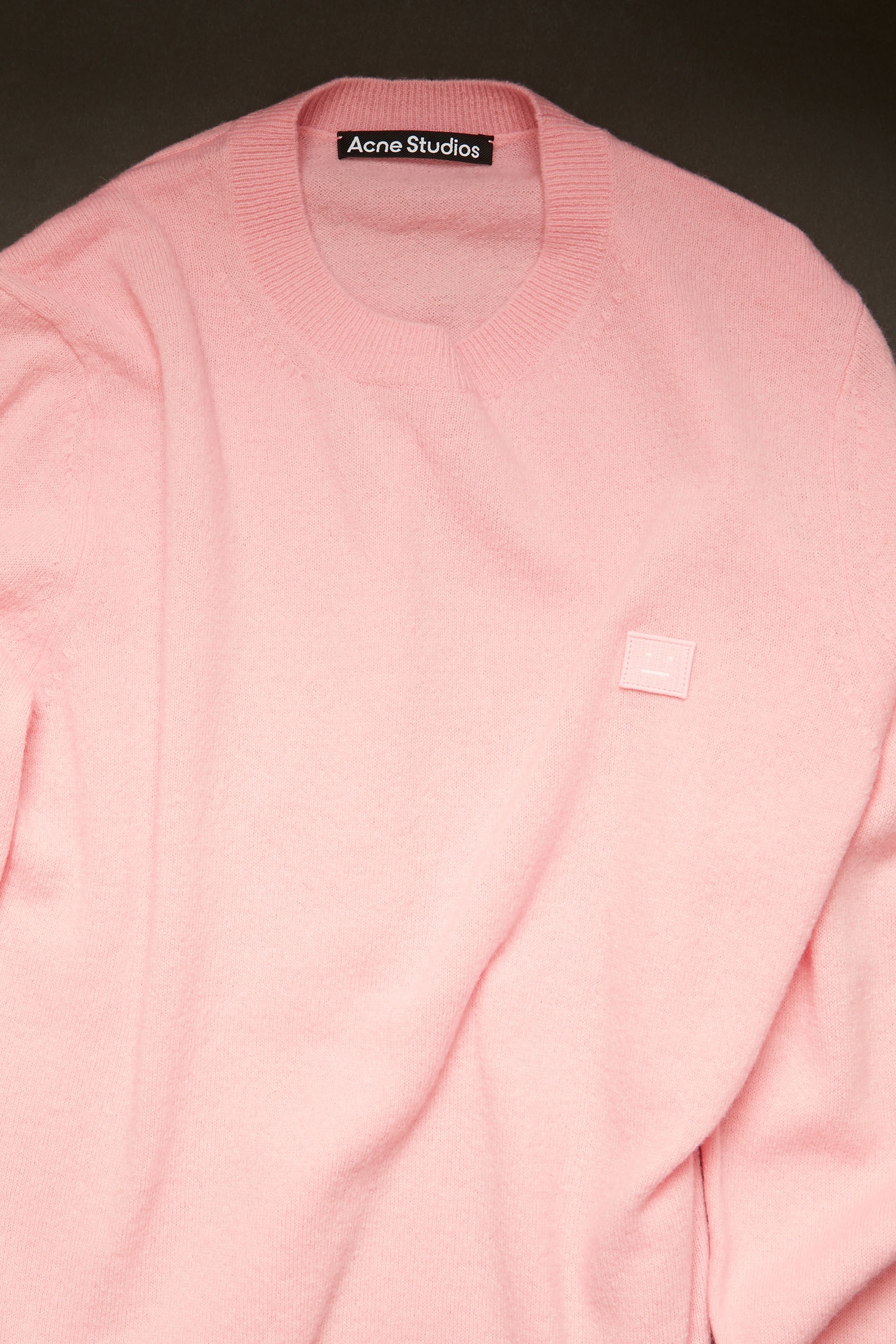 Crewneck wool sweater blush pink - 4