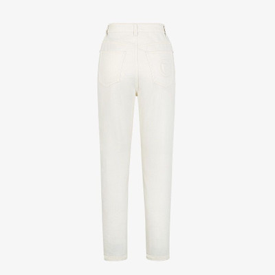 FENDI White denim jeans outlook
