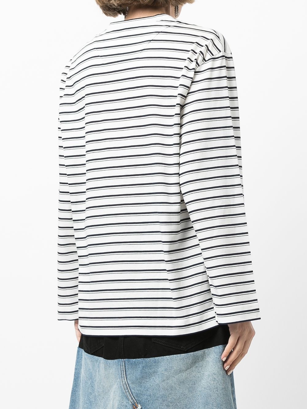 striped logo t-shirt - 4