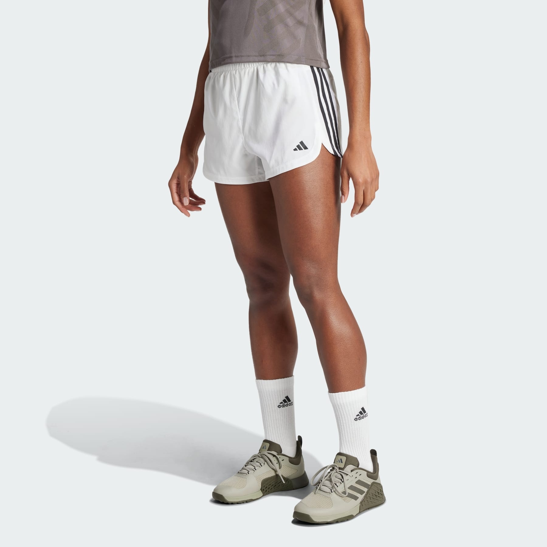 Pacer Training 3-Stripes Woven High-Rise Shorts - 2