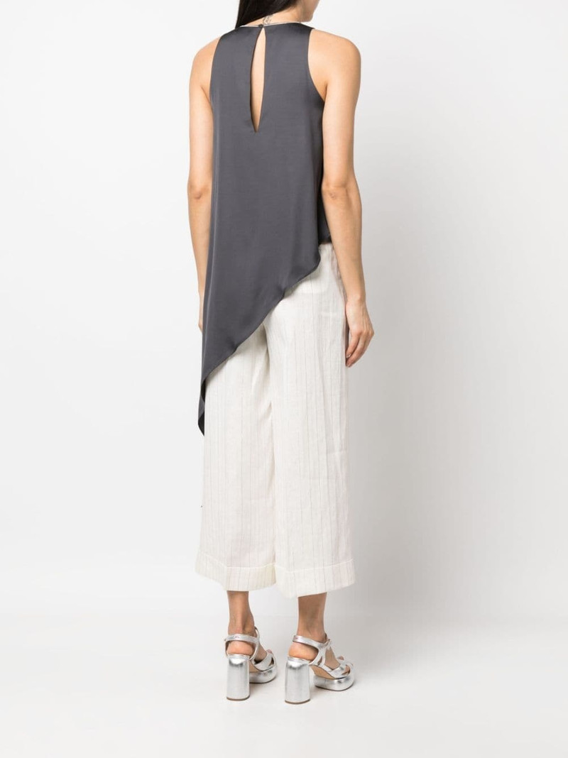 asymmetric-hem sleeveless blouse 4