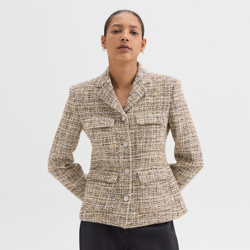 Military Jacket in Mixed Tweed 2