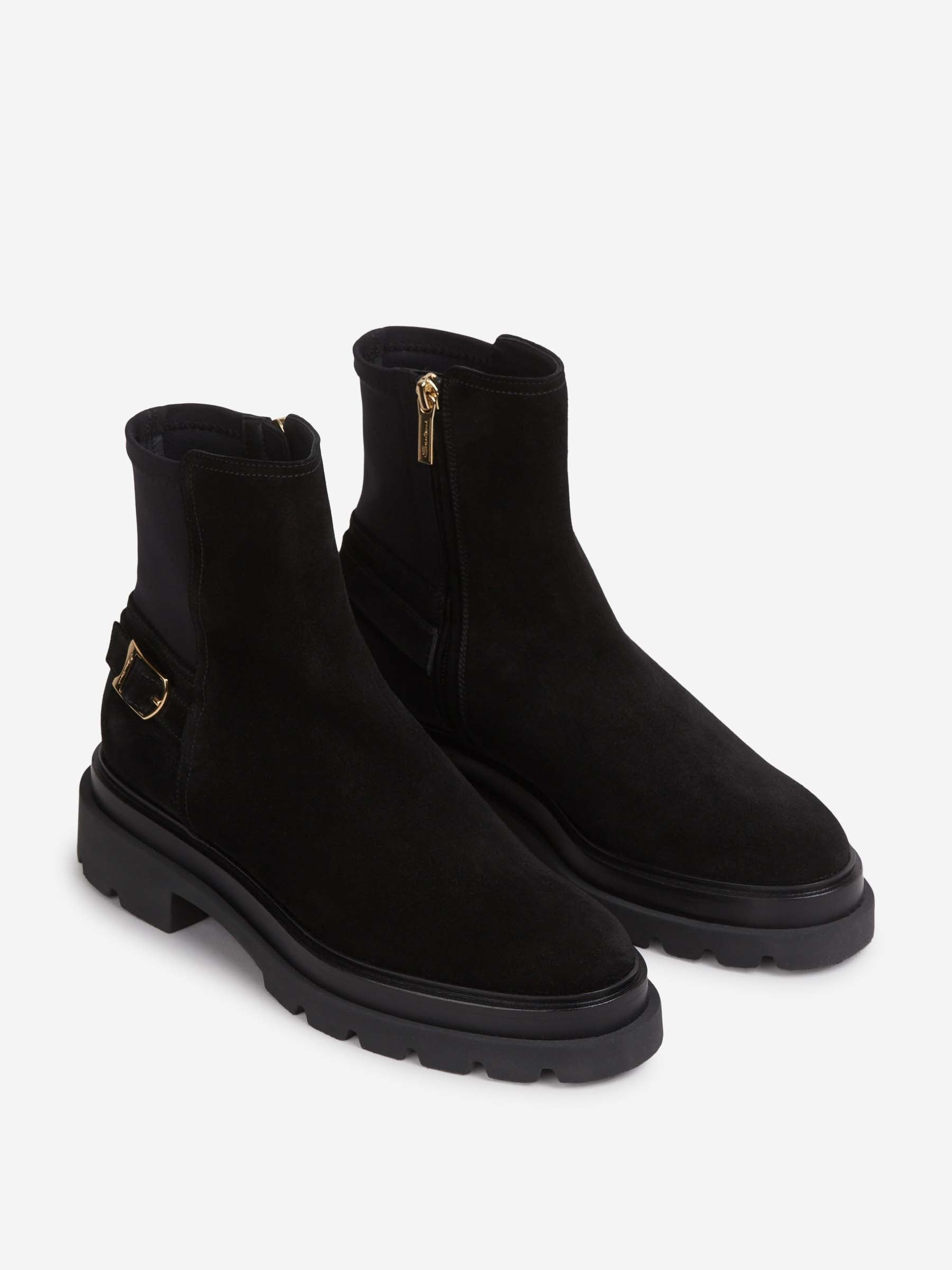 SUEDE BUCKLE BOOTS - 2